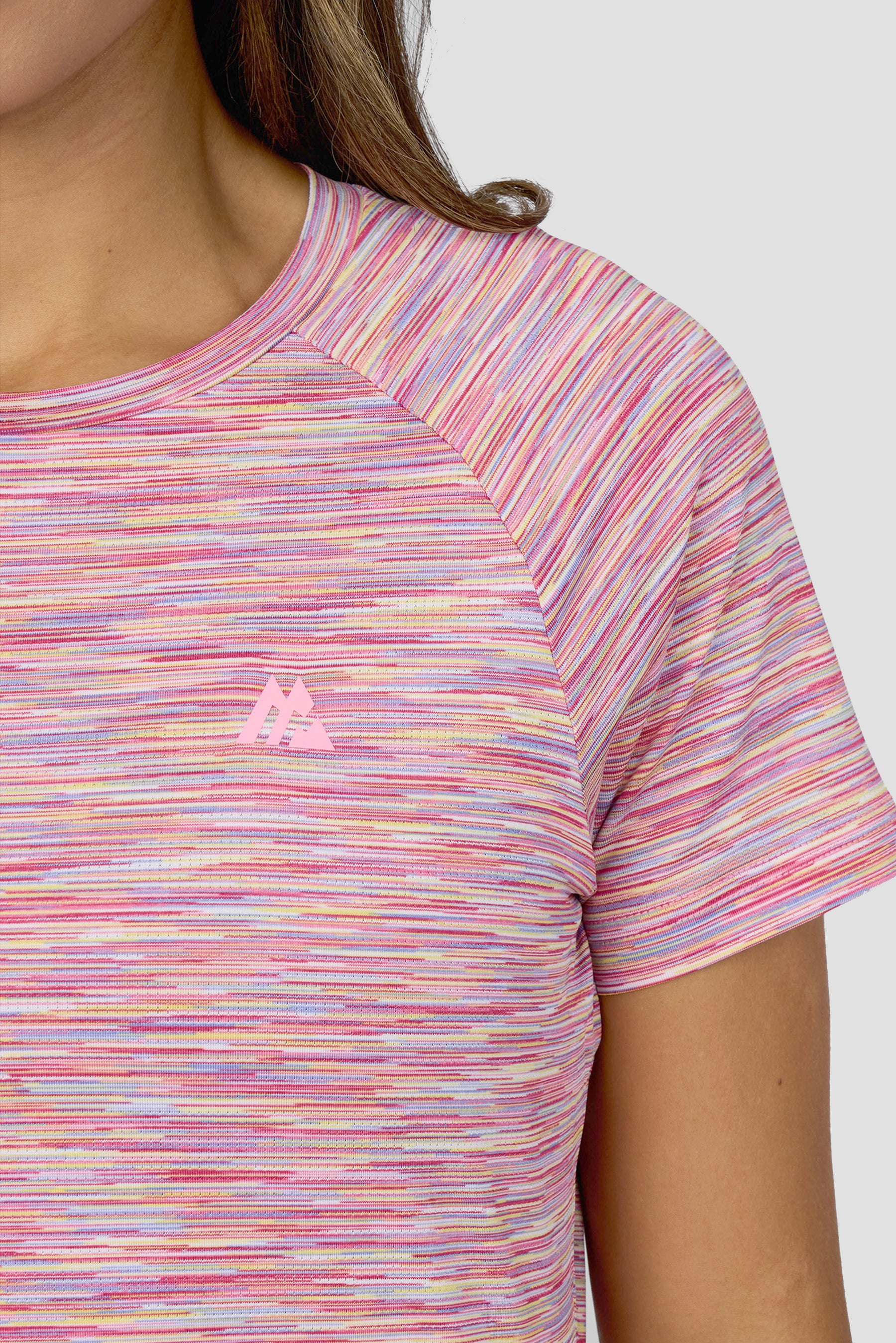 Trail T-Shirt - Pink/Yellow/Lilac/White