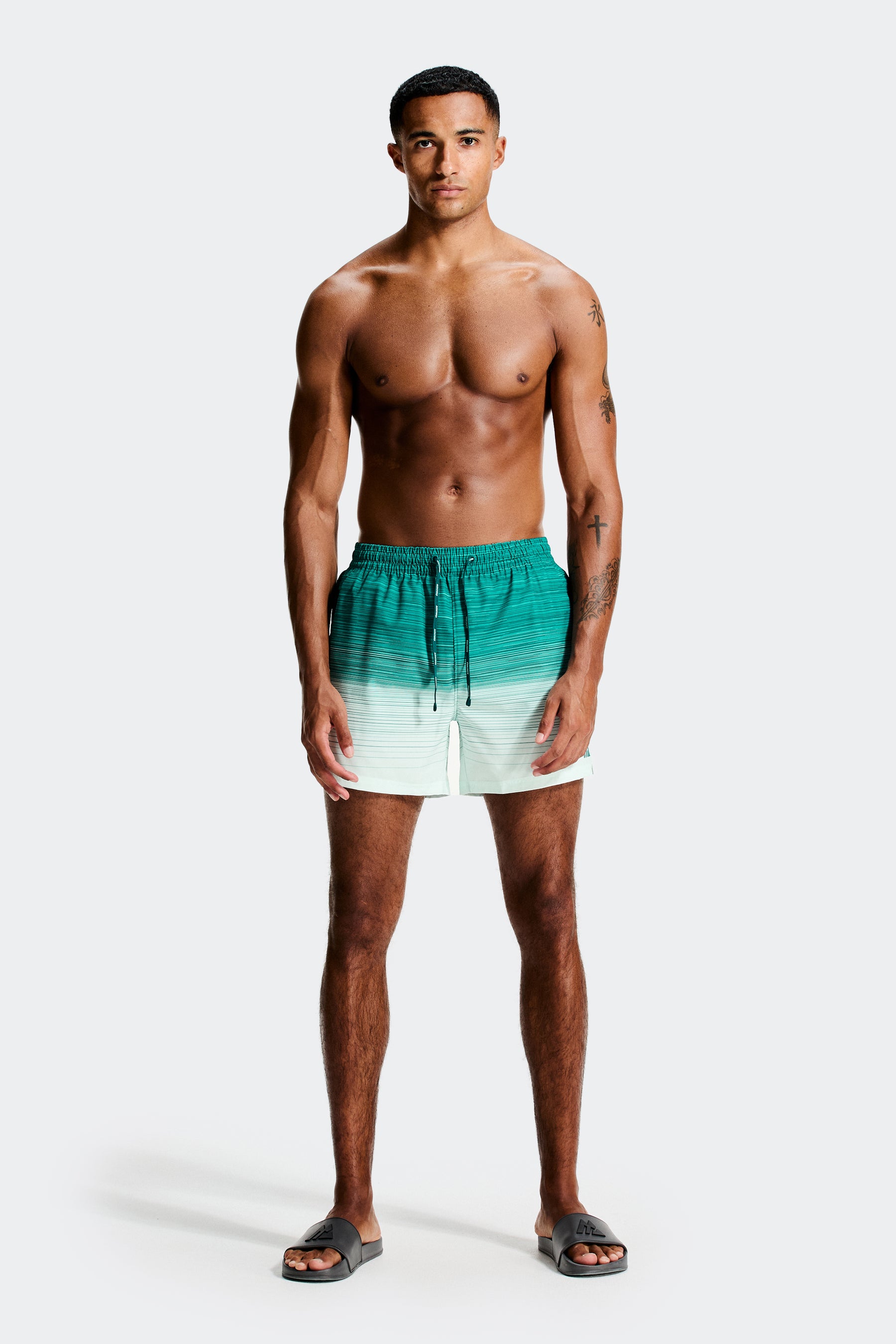 Trail Swim Short - Deep Teal/Water Spring