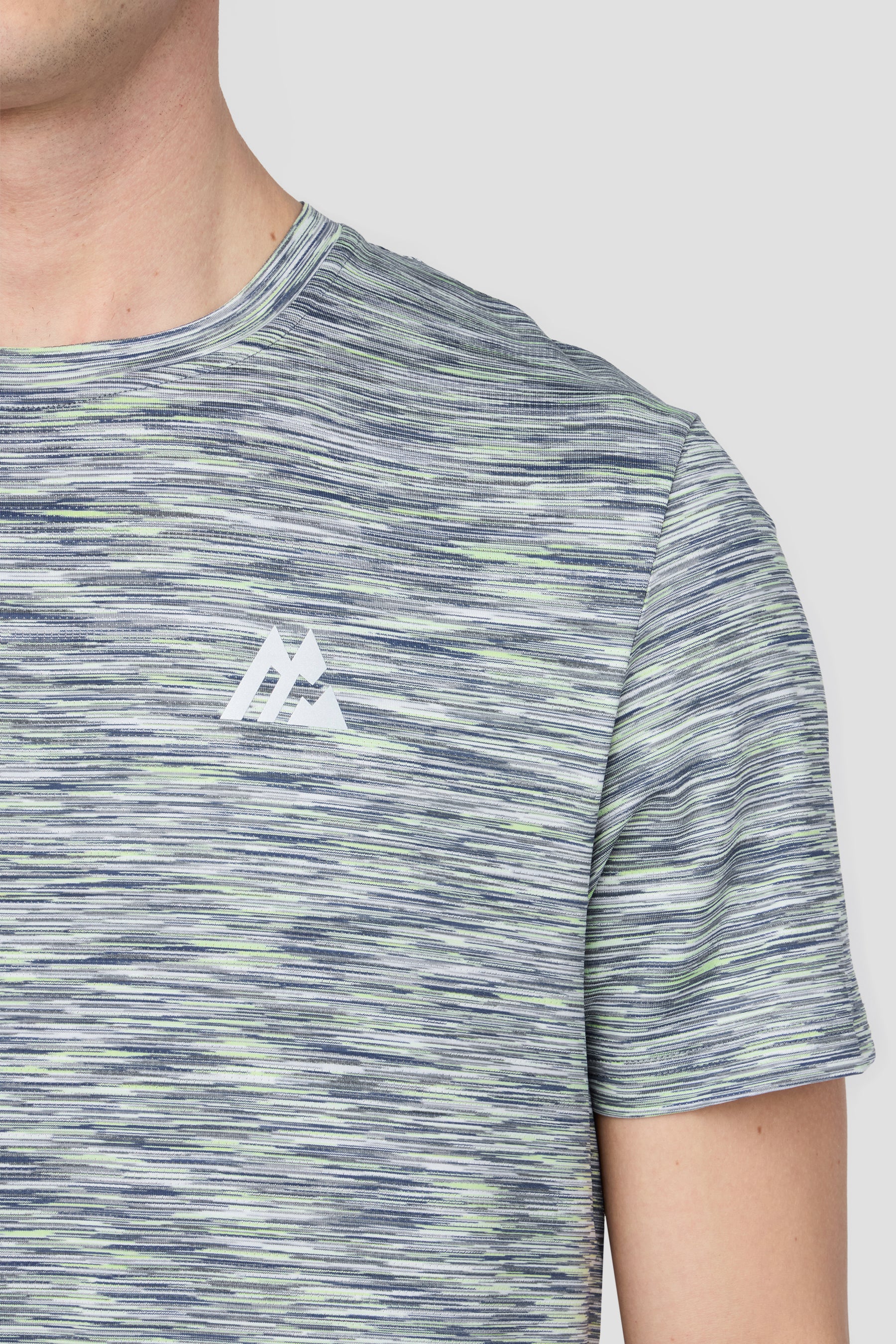 Trail T-Shirt - Grey/Green/White