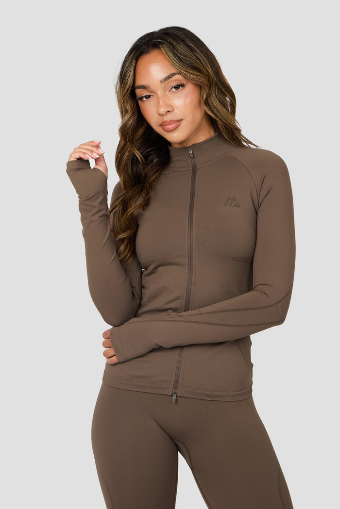 Evolve 2.0 Seamless Full Zip - Macchiato