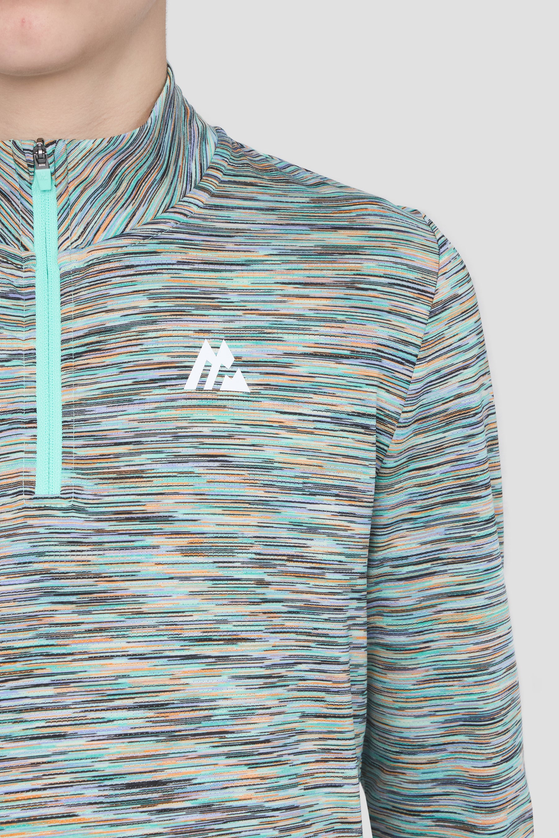 Boys Trail 1/4 Zip - Pastel Multi/Black