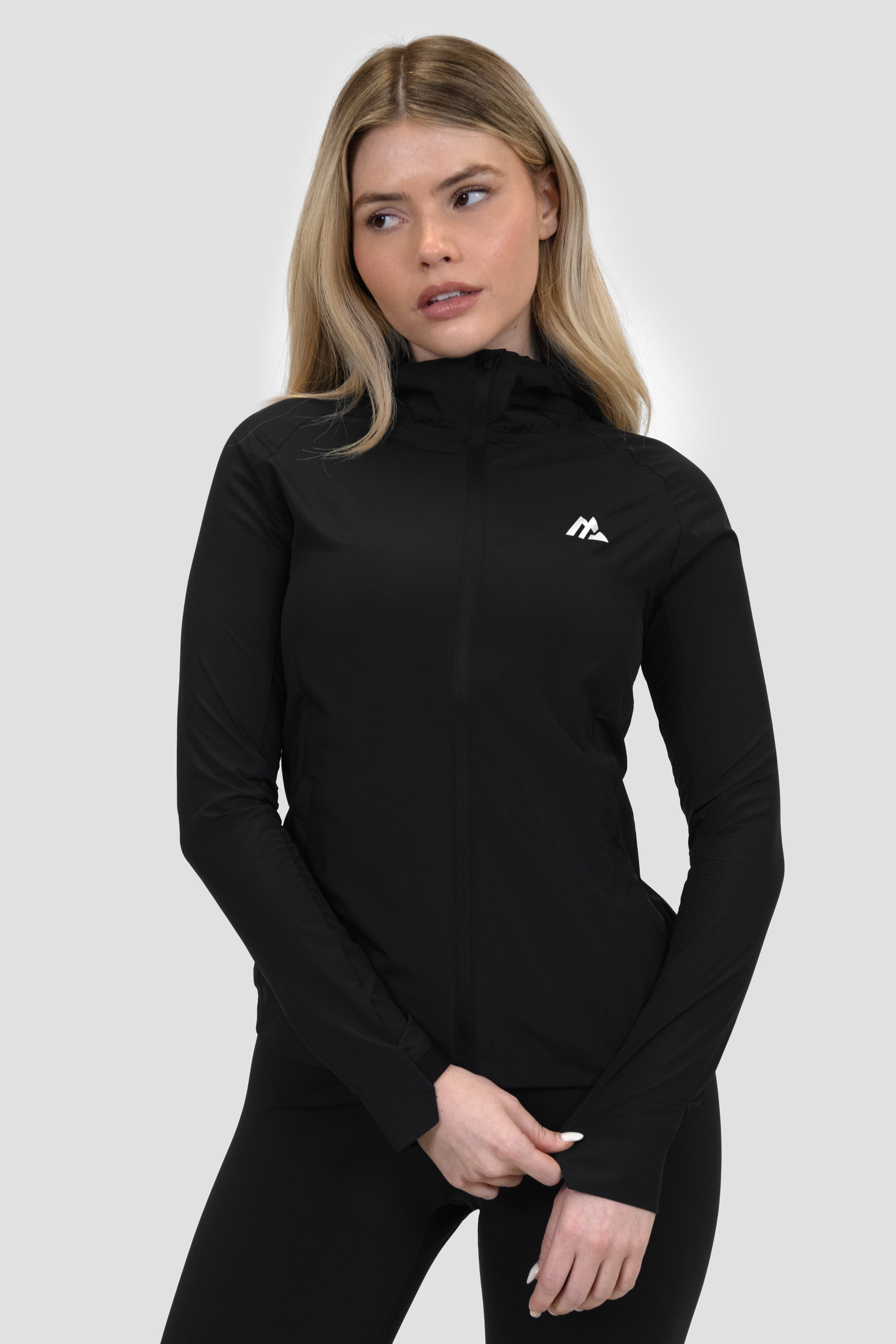 Plain black windbreaker womens hotsell