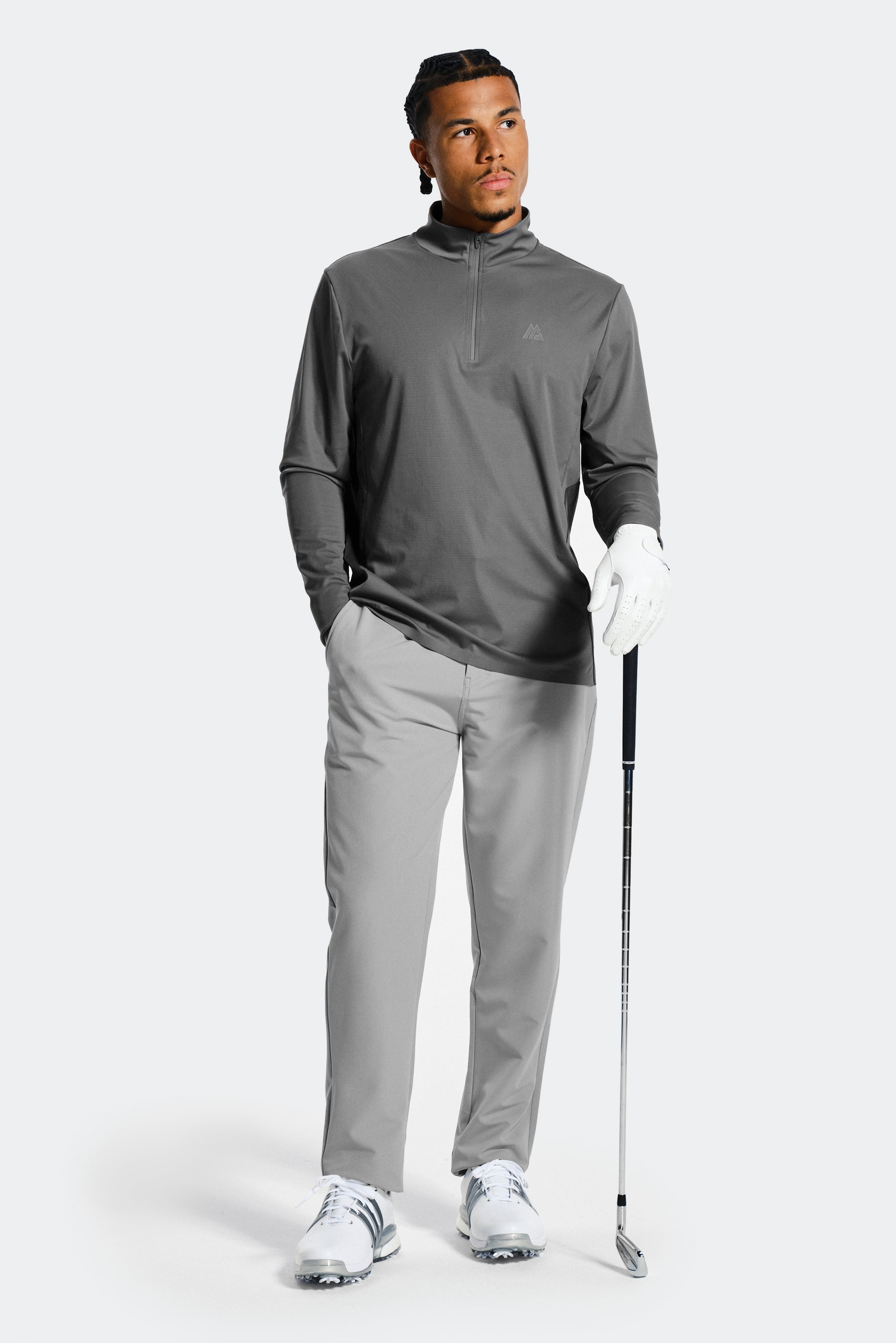 Golf 1/4 Zip - Cement Grey/Asphalt