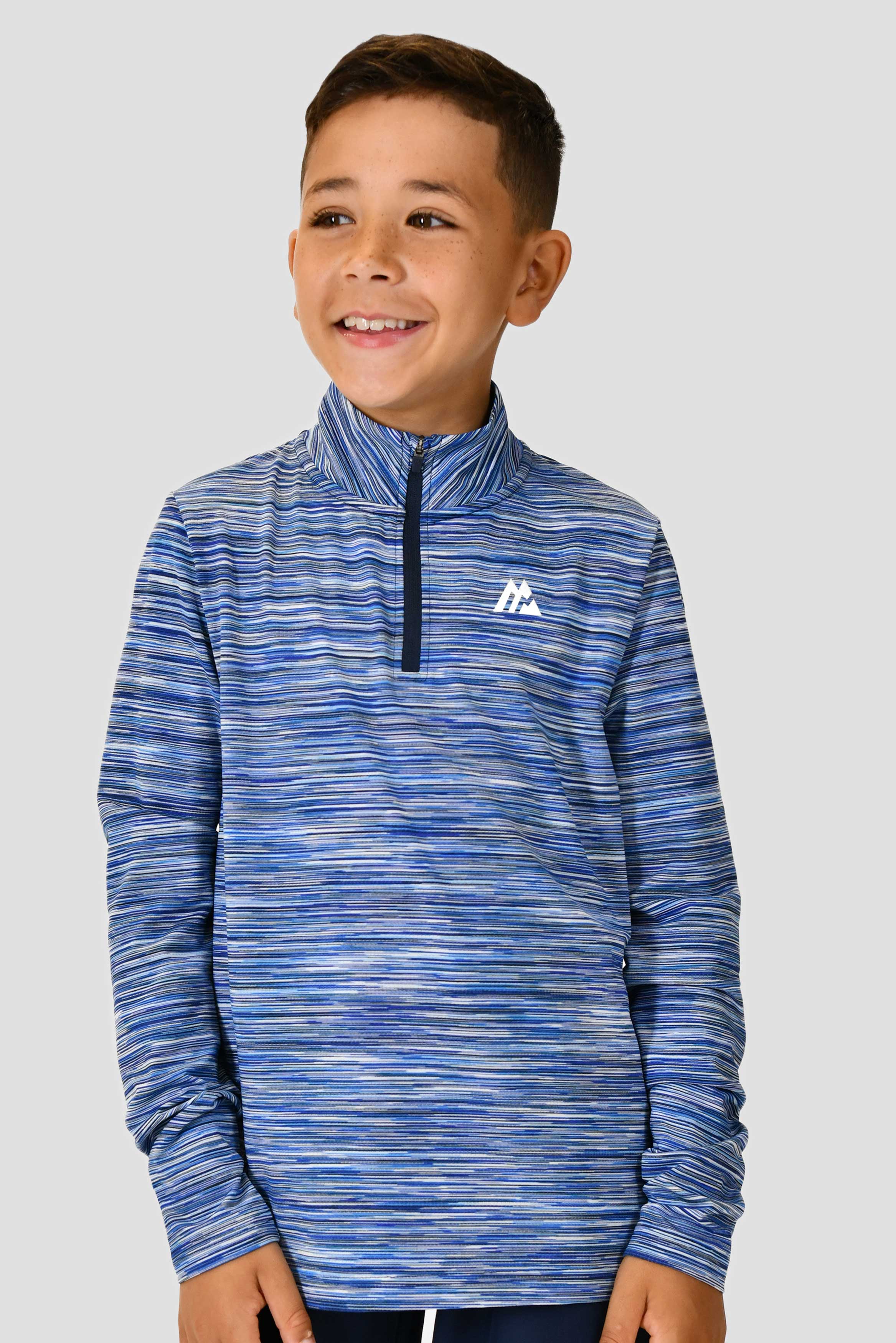 Junior Trail 1 4 Zip Navy White Multi junior-trail-1-4-zip-navy-white-multi