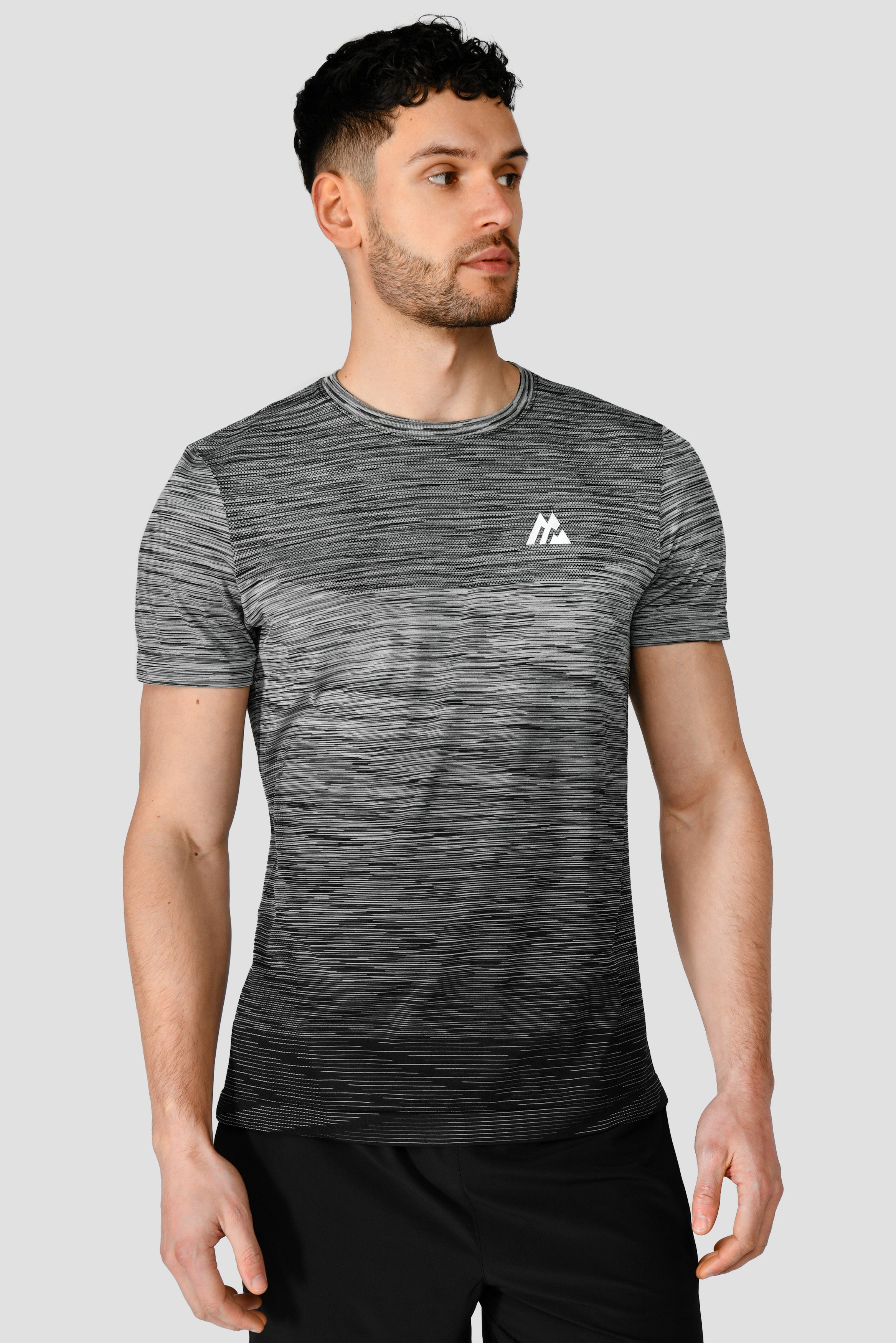 Xersion Mens Monument Gray Performance Running Training Active T