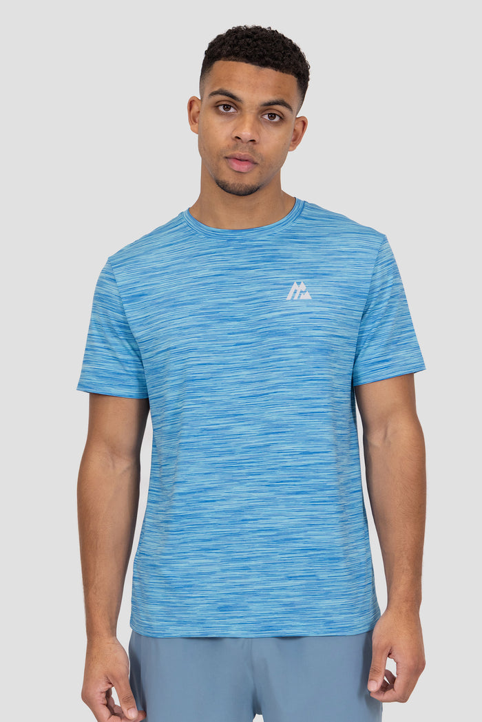Trail T-Shirt - Neon Blue Multi