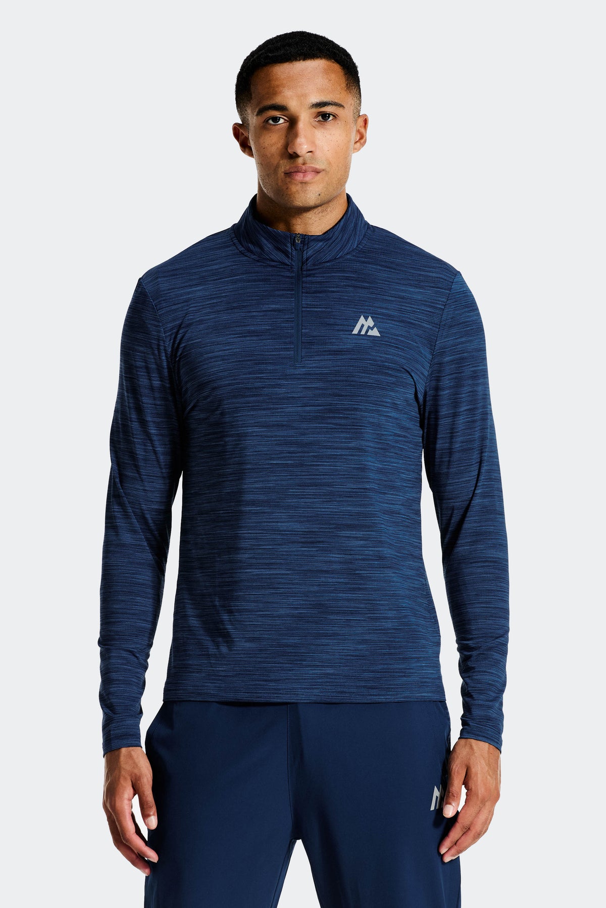 Trail 1/4 Zip - Navy Multi