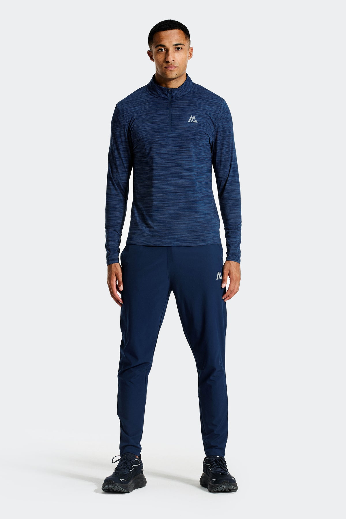 Trail 1/4 Zip - Navy Multi