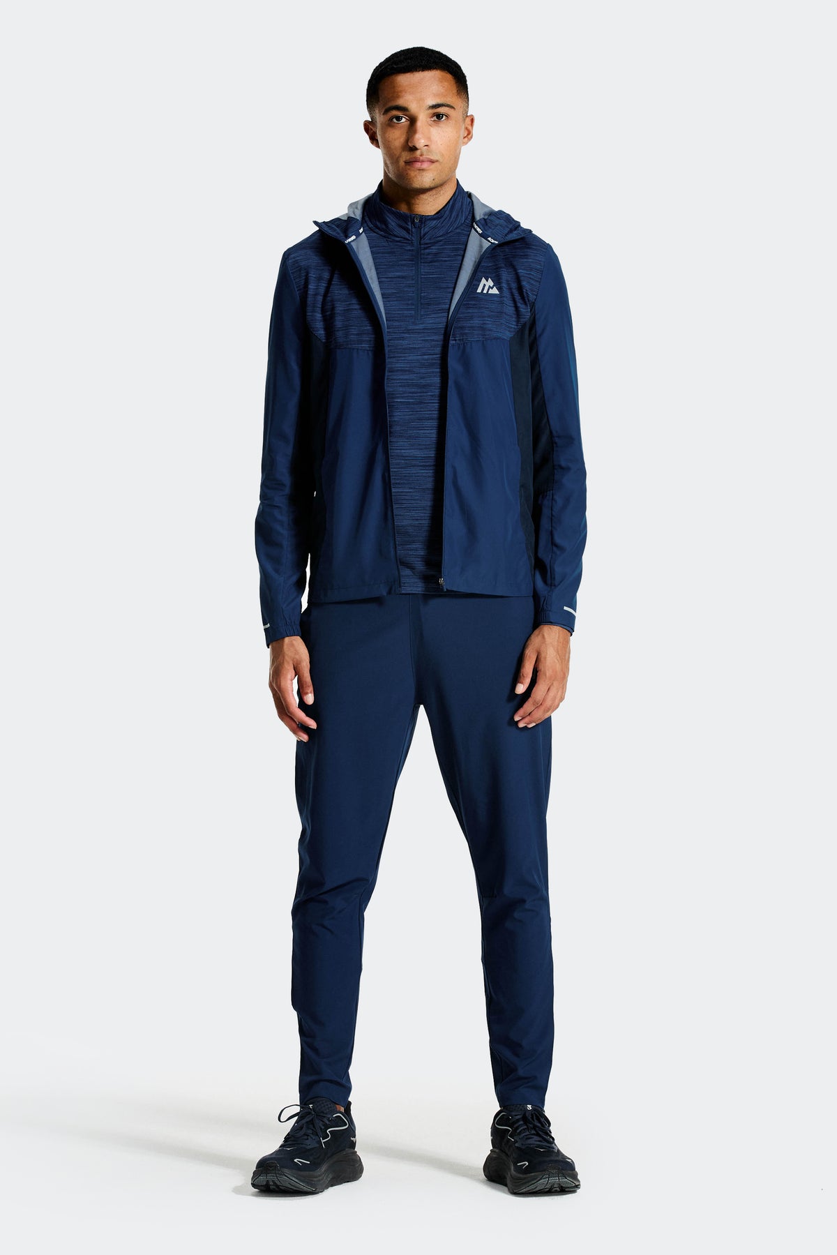 Trail 1/4 Zip - Navy Multi
