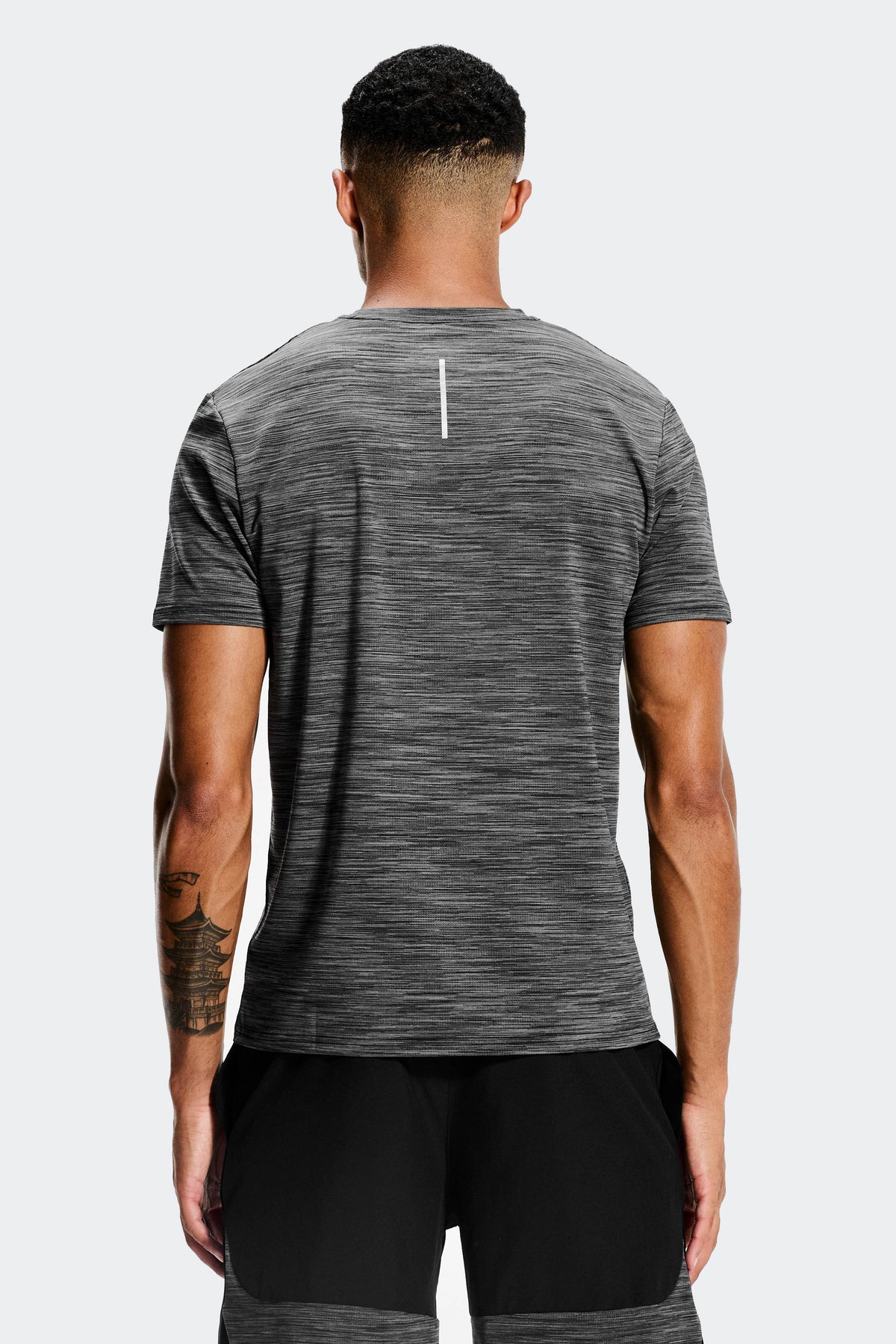 Trail Maglietta Uomo - Nero/Grigio