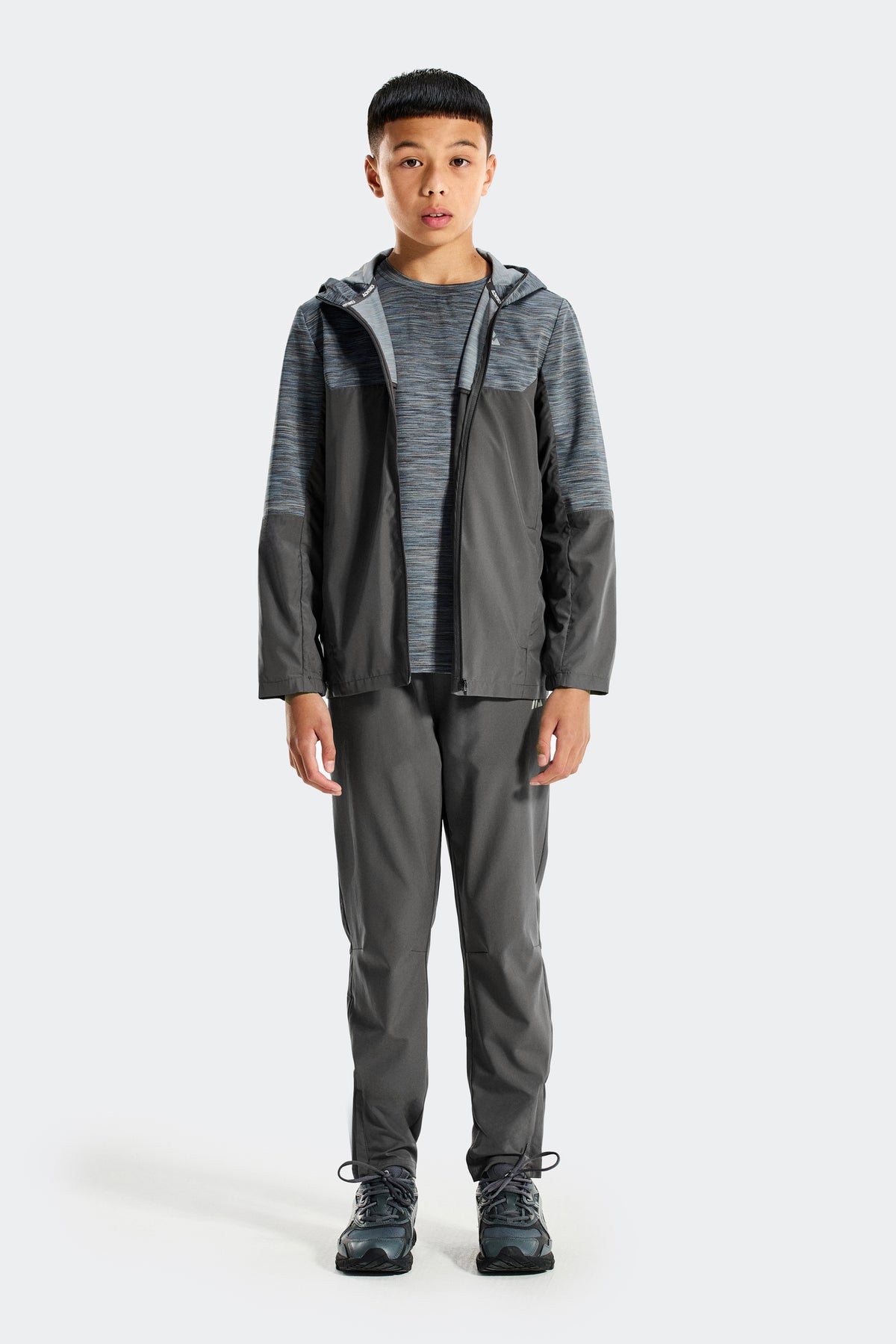Garçons Trail 2.0 Coupe-Vent - Gris Multi/Bleu