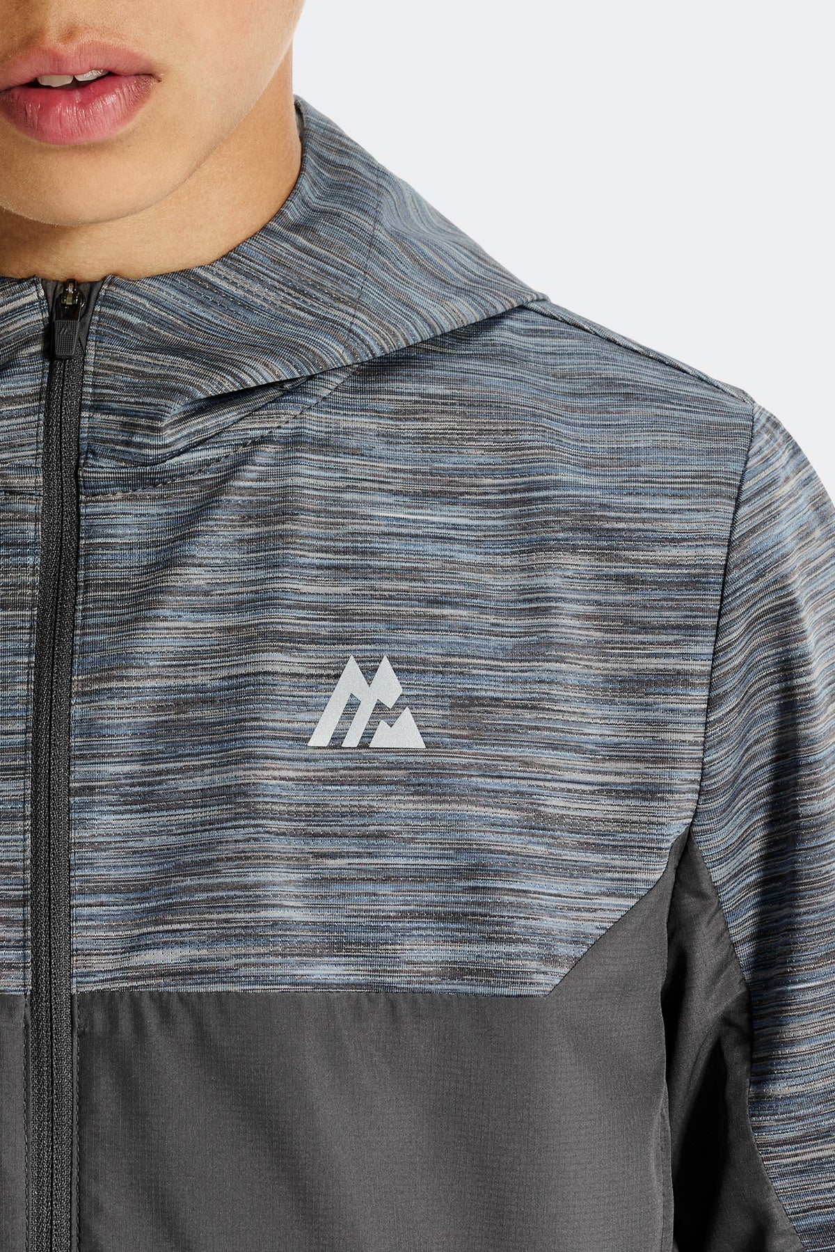 Garçons Trail 2.0 Coupe-Vent - Gris Multi/Bleu