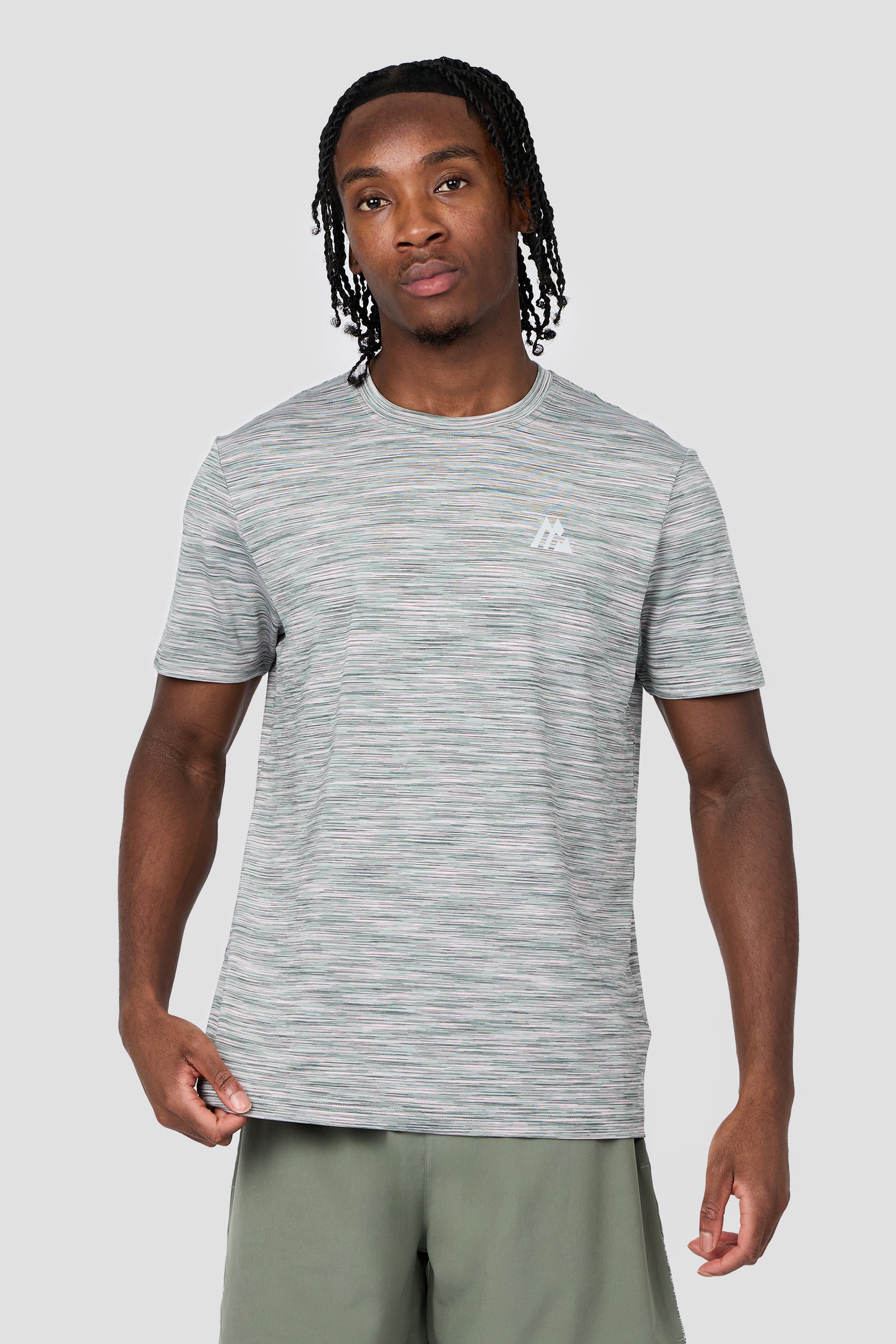 Trail T-Shirt - Green Slate/Pink