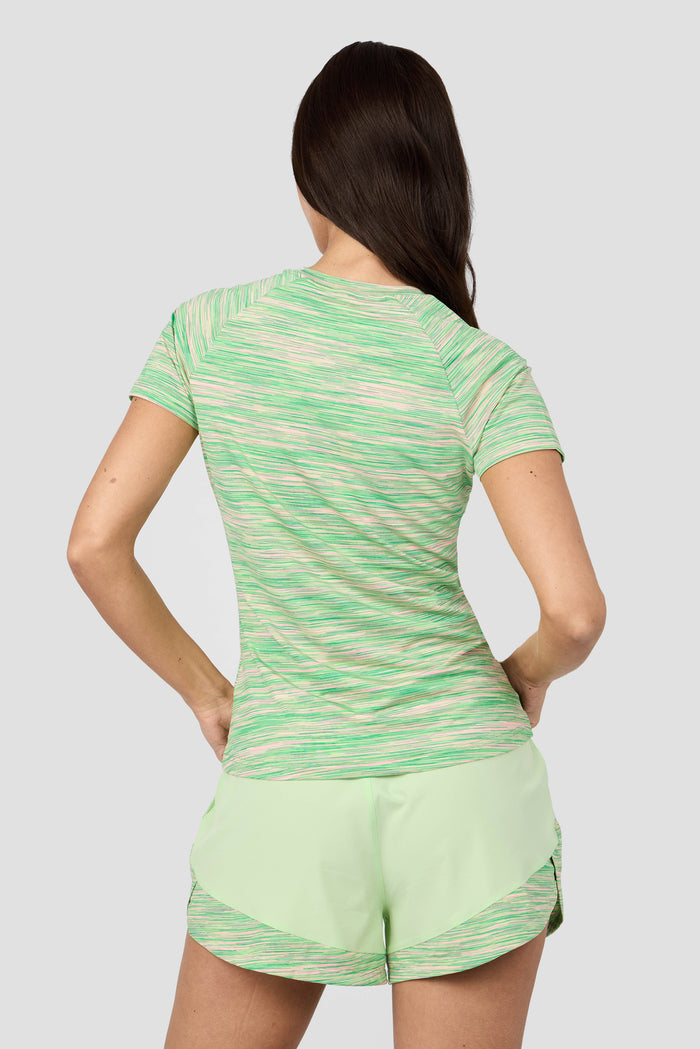 Women's Trail T-Shirt - Green/Pink