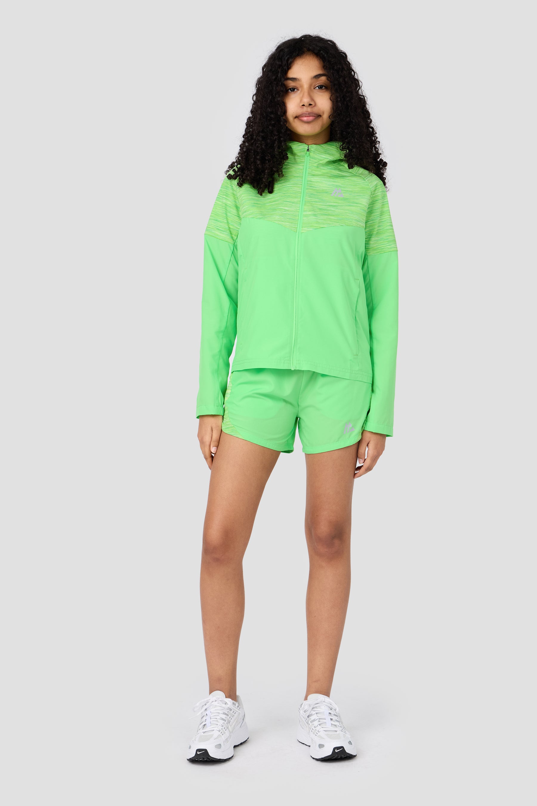Girls Trail Windbreaker - Apple Green Multi
