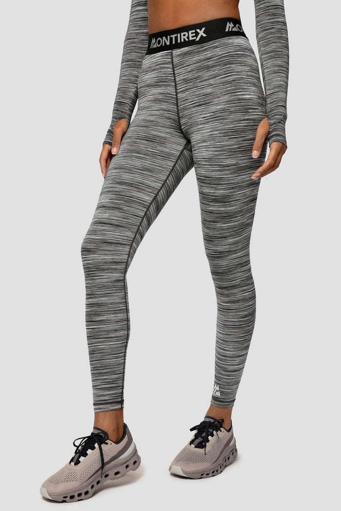 Women's Trail Icon Legging - Black/Grey Multi