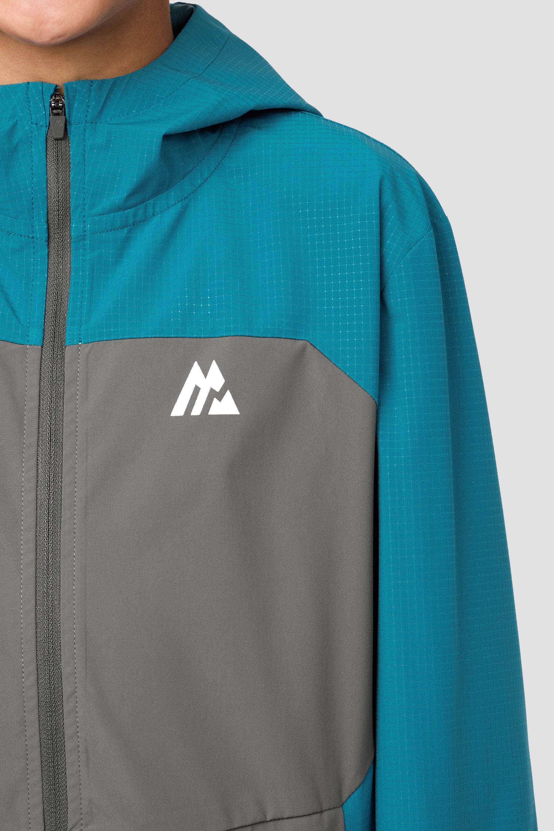 Boys Trek Tech Jacket - Duck Blue/Cement Grey