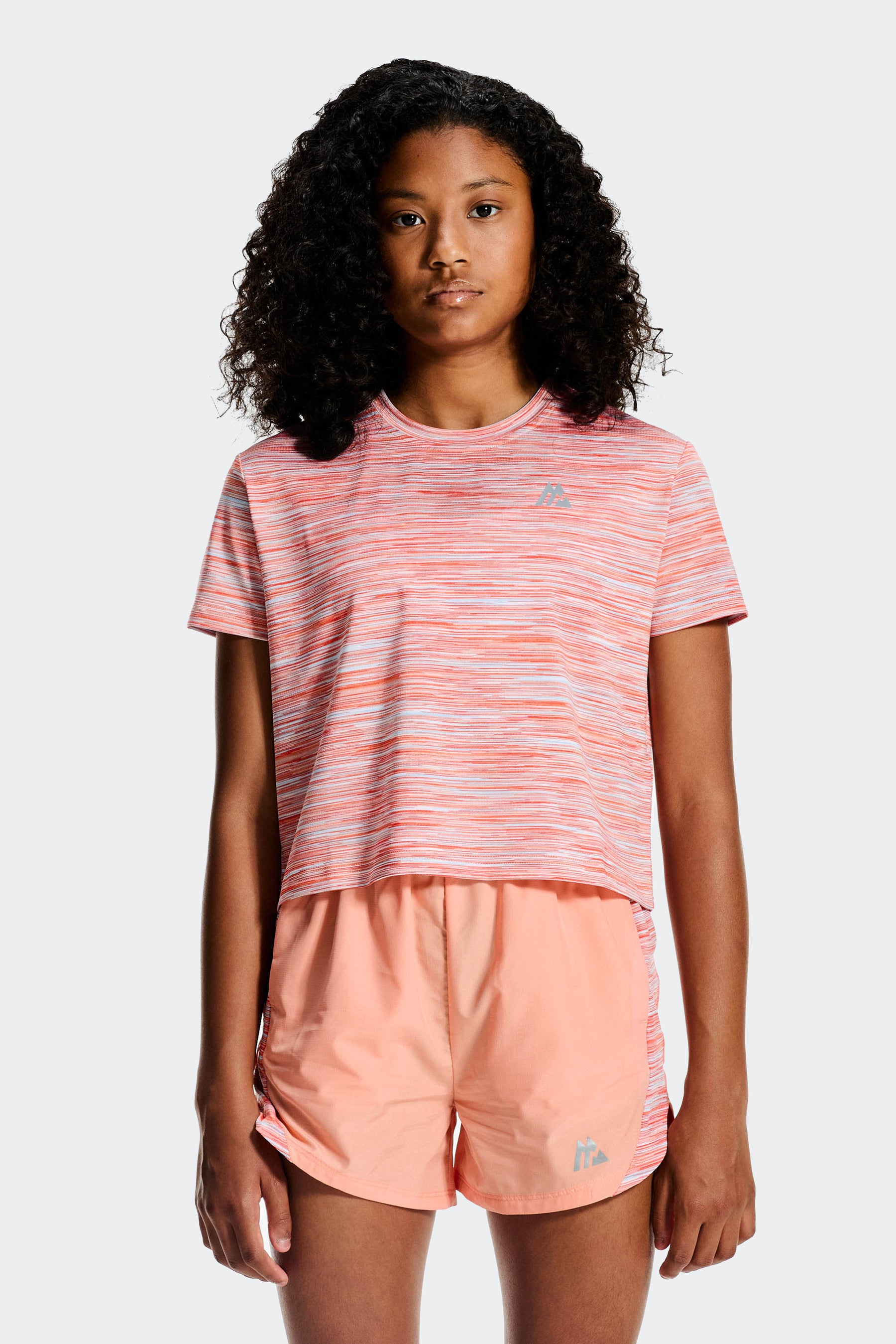 TRAIL BOX T-SHIRT - PEACH PUNCH/MISTY BLUE/SUNSET/WHITE