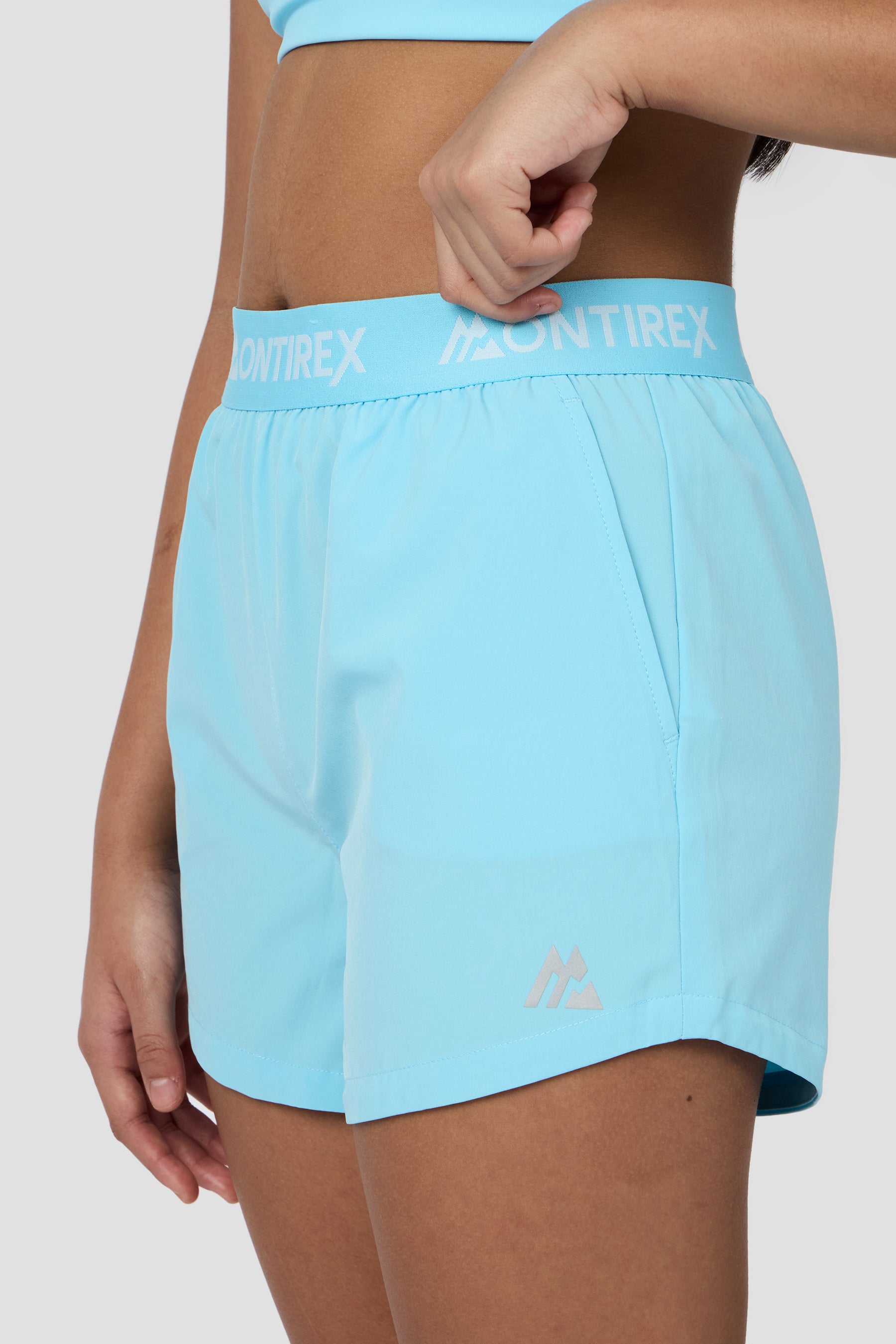 Girls Icon Woven Short - Seashell Blue