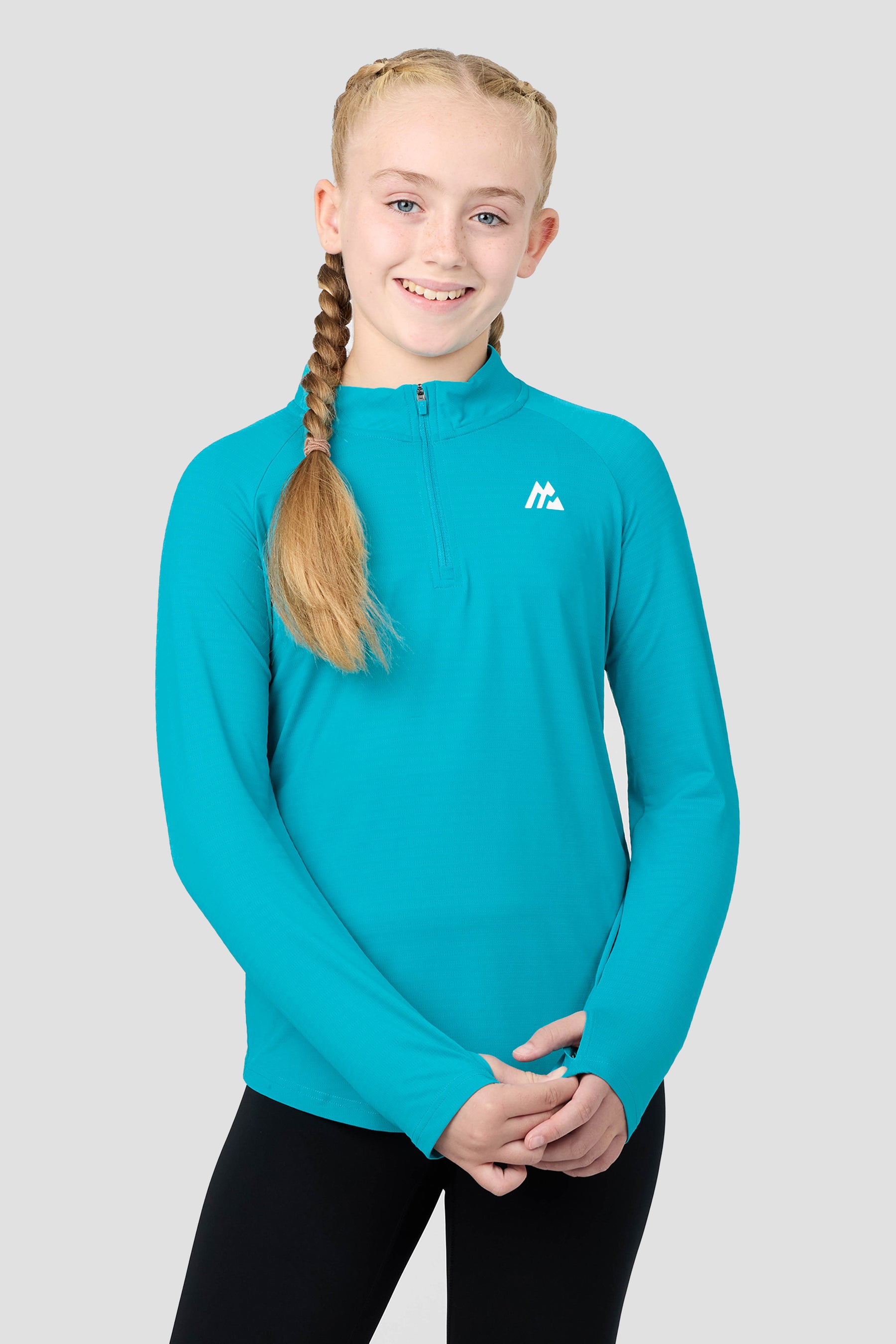 Girls Energy 1/4 Zip - Pacific