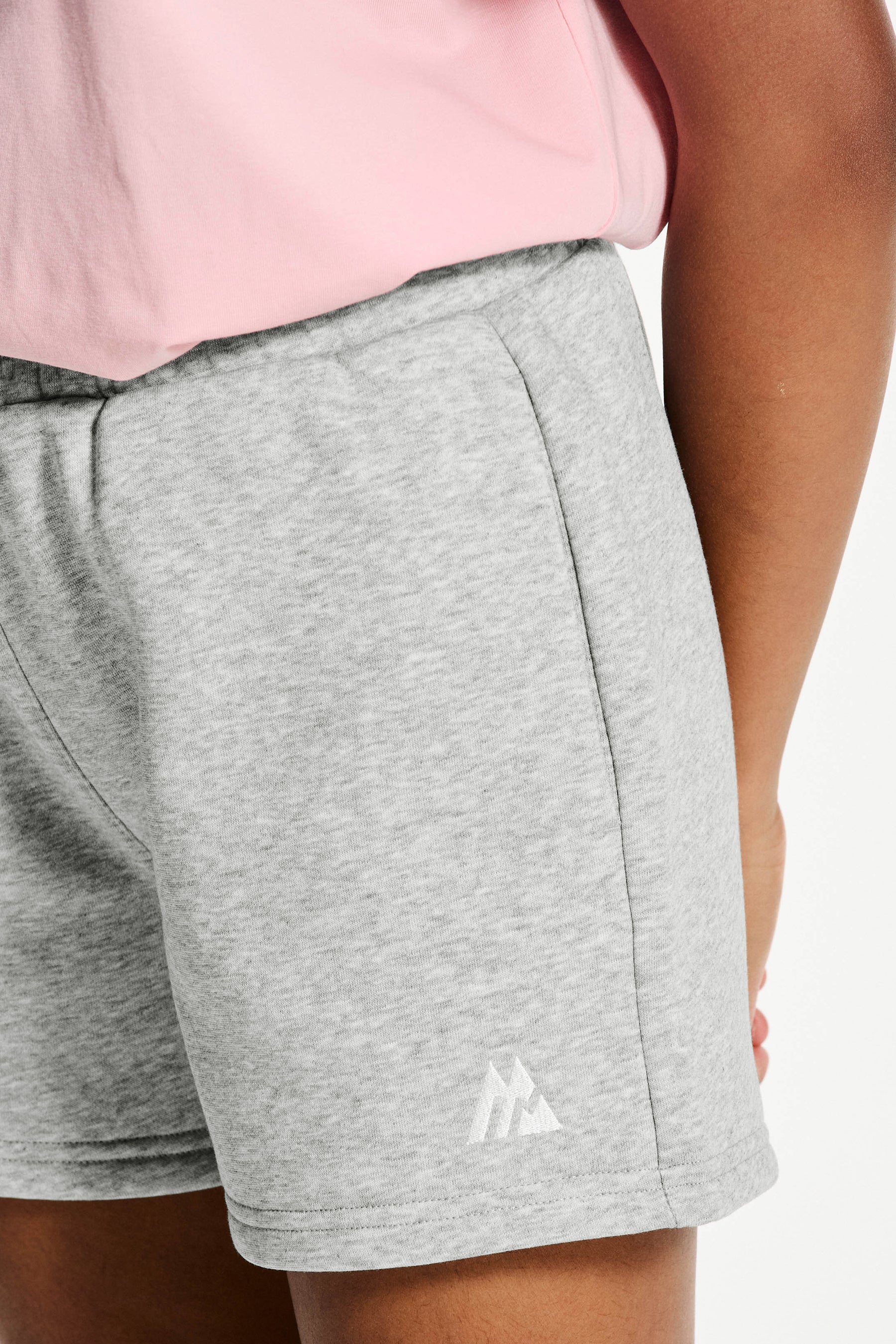 Girls Essence Fleece Short - Grey Marl