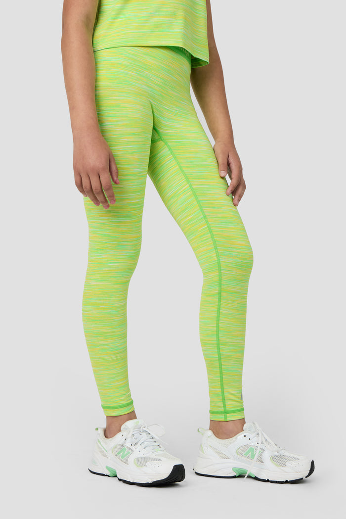 Girls Trail Icon Legging - Green Multi