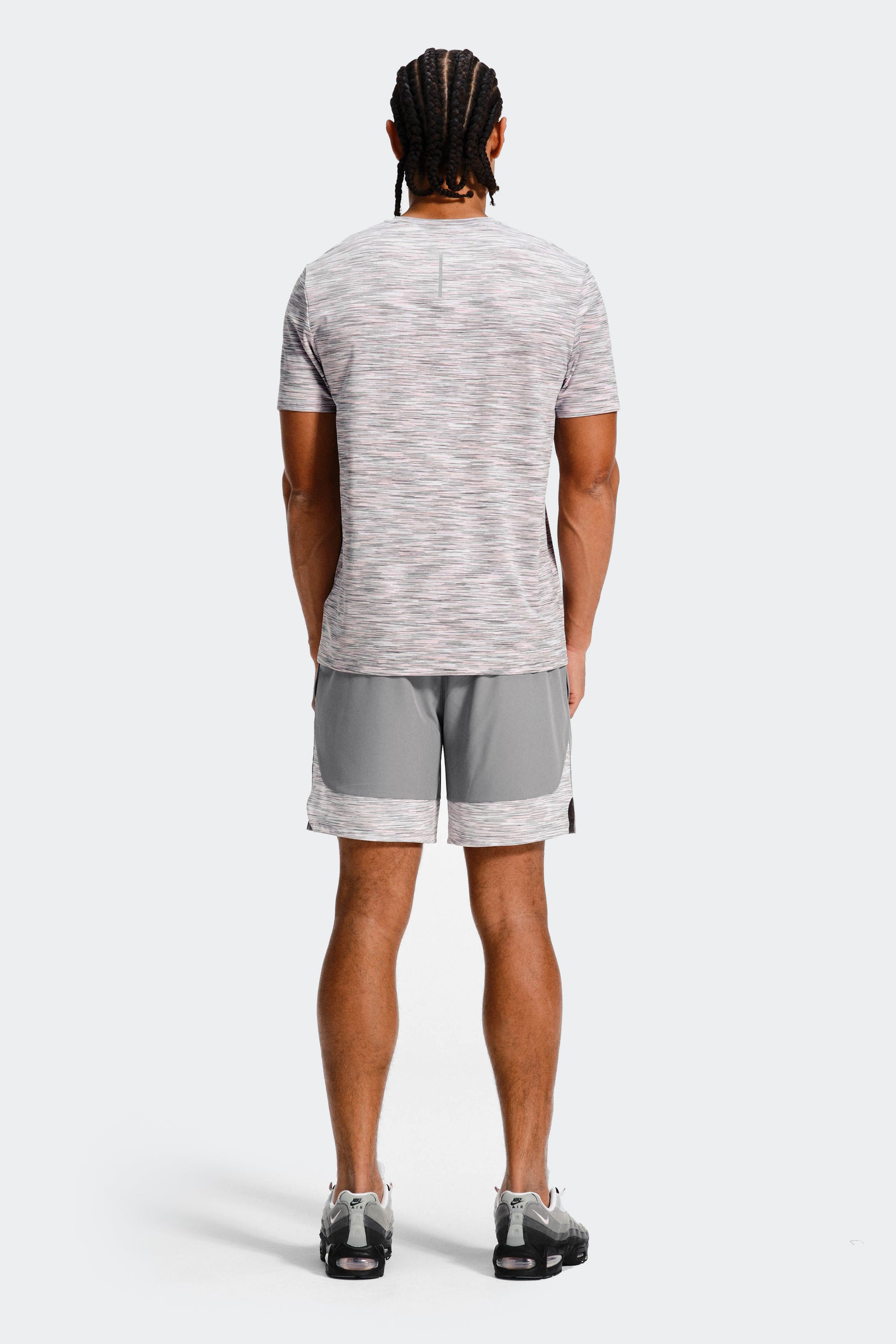 TRAIL PANEL 2.0 SHORT - PLATINUM GREY/LIGHT SMOKE GREY/LIGHT PINK/WHITE