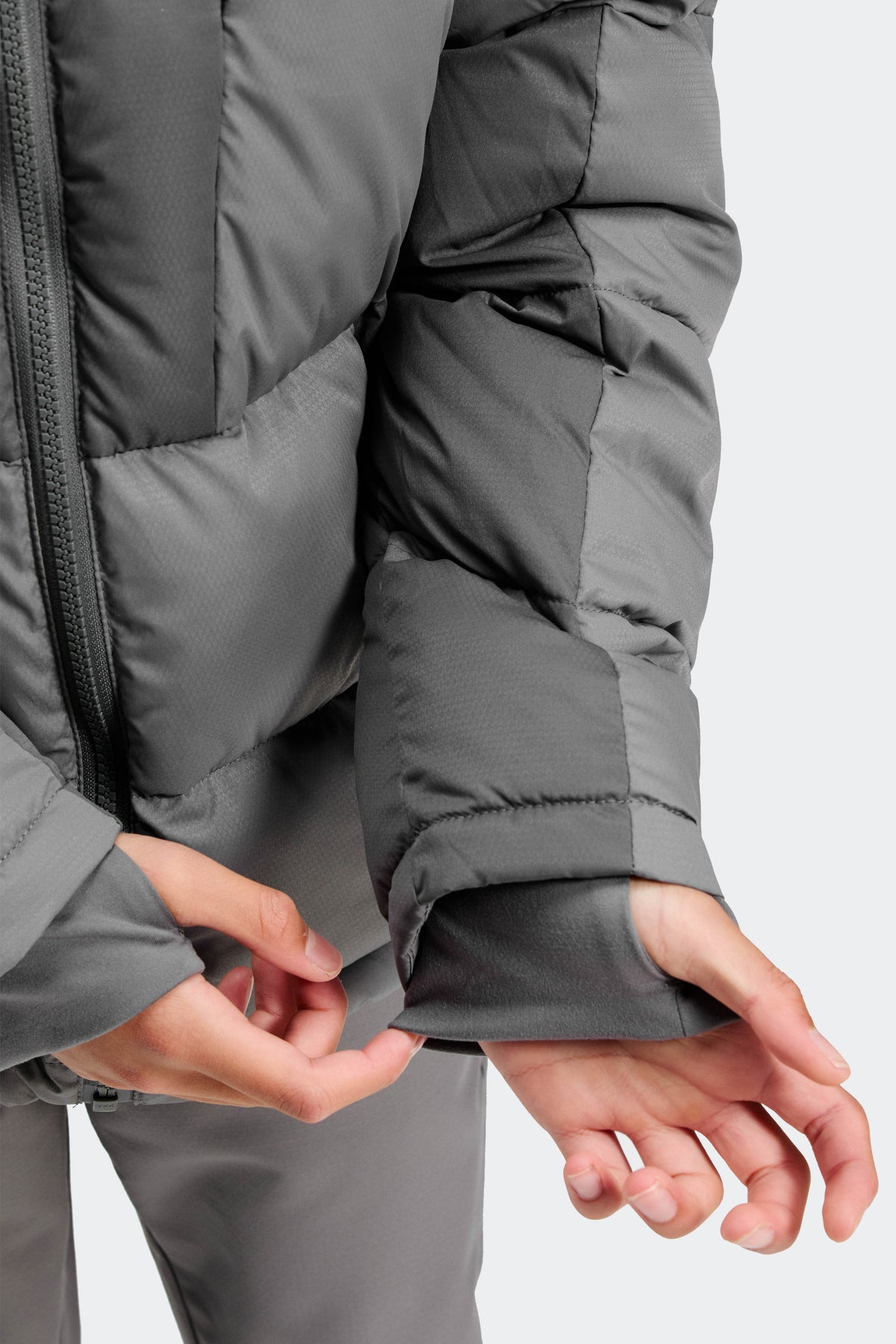 Carve Down Jacket - Cement Grey/Asphalt