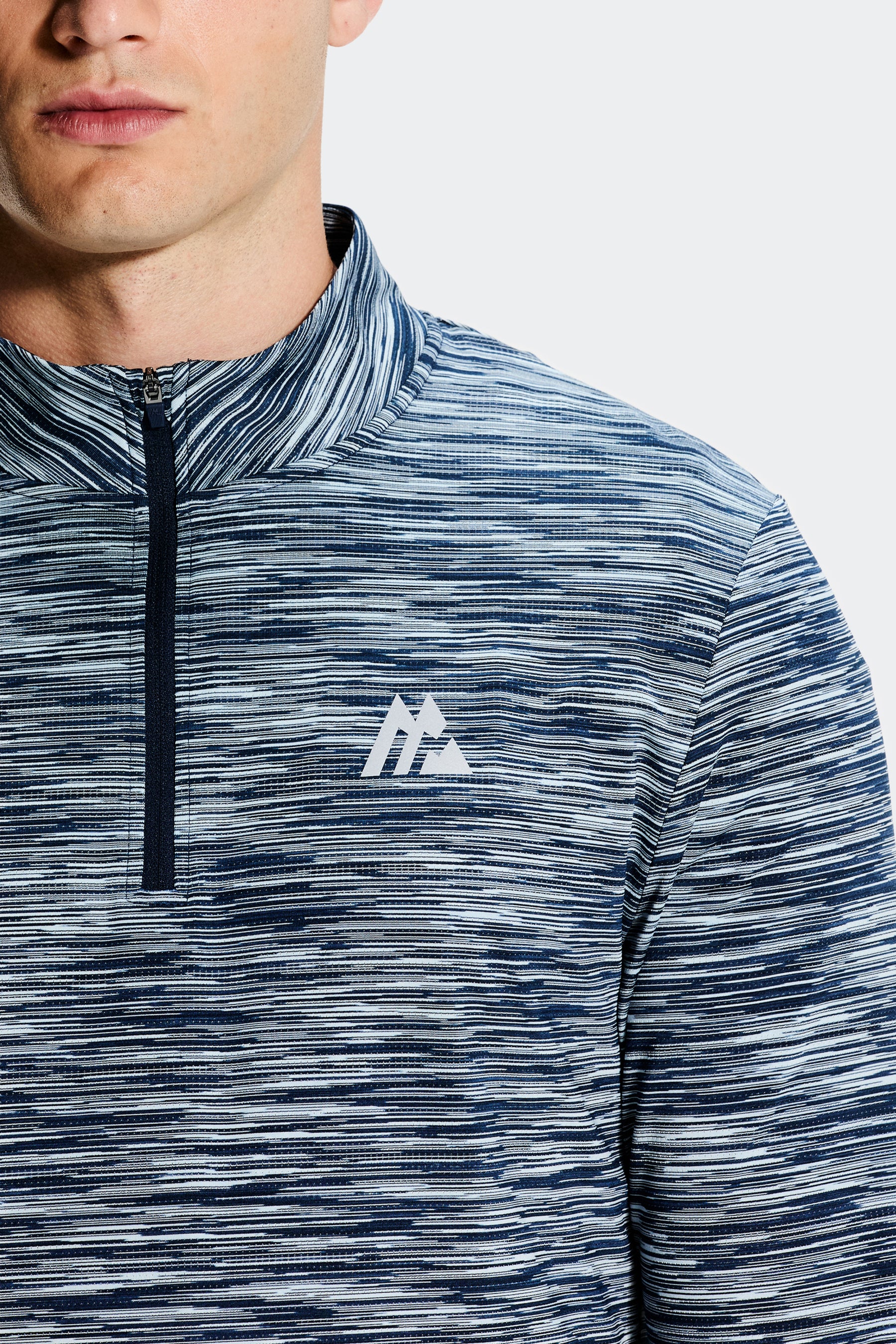 Trail 1/4 Zip - Naval/Midnight Blue/Summer Mist