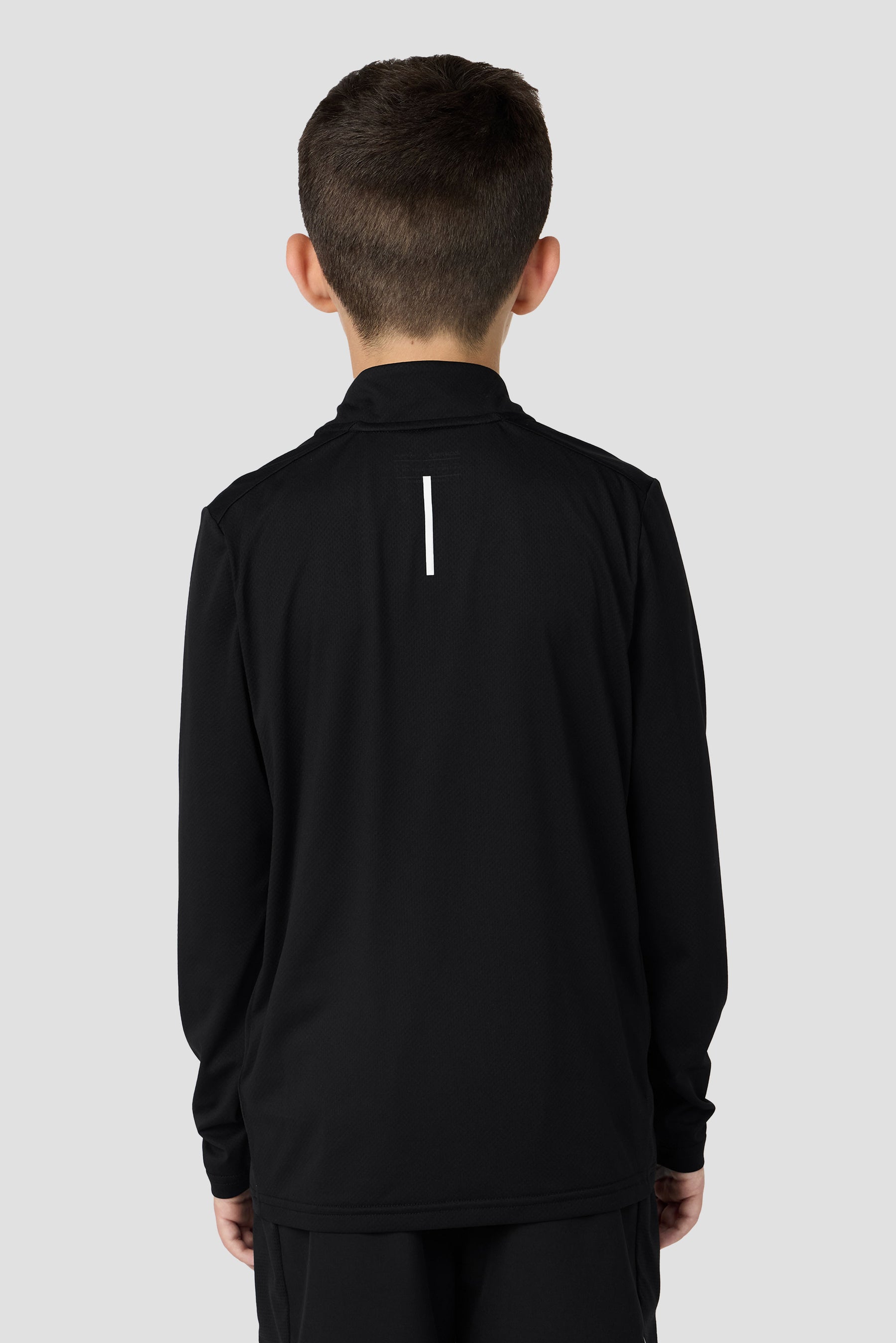 Boys Delta 1/4 Zip - Black
