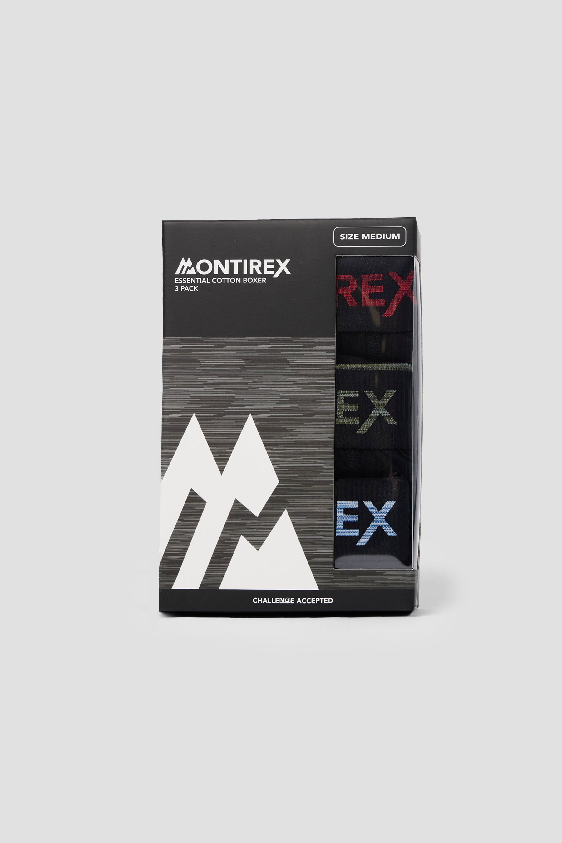 3 Multi Pack Trail Boxer - Black/Ascension/Elm/Charcoal Blue
