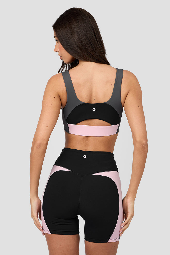 Vision Bra - Black/Asphalt/Light Pink