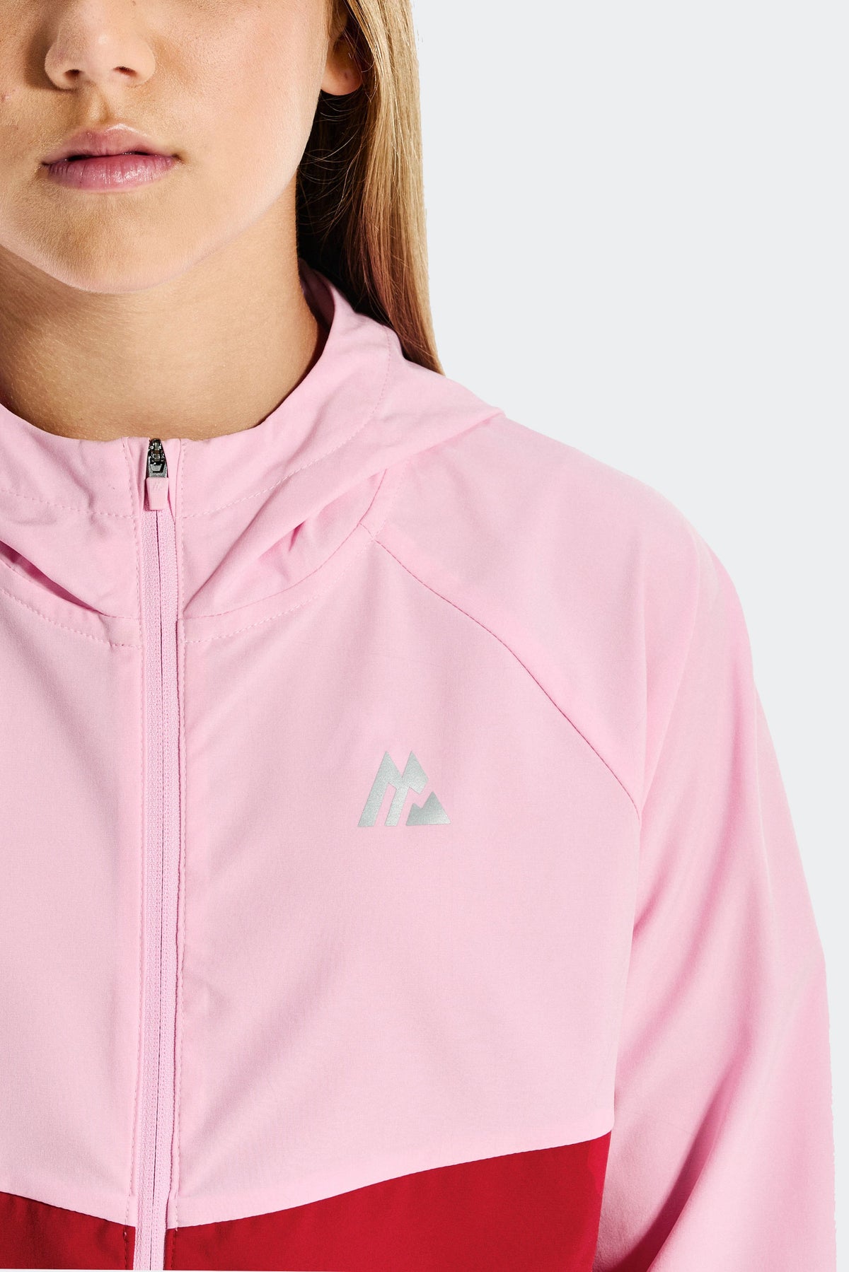 Girls Energy Windbreaker - Bubble Pink/Cherry Red