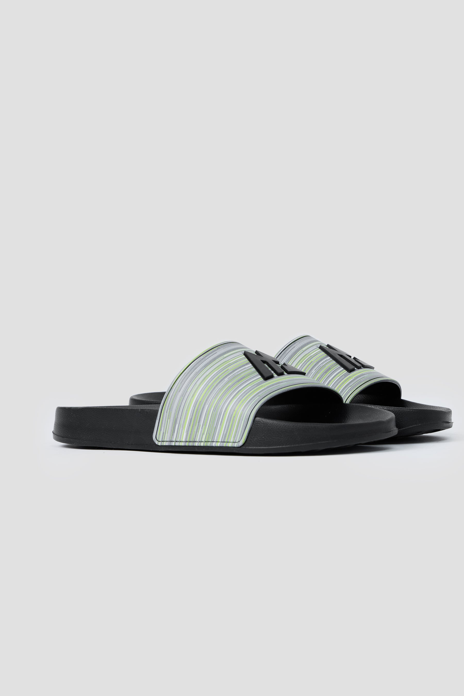 MTX Trail Slides - Black/Asphalt/Cement Grey/Platinum Grey/Neon Green