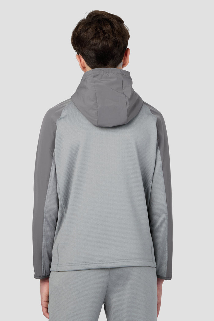 Boys Valen Hood - Platinum Grey Marl/Cement Grey