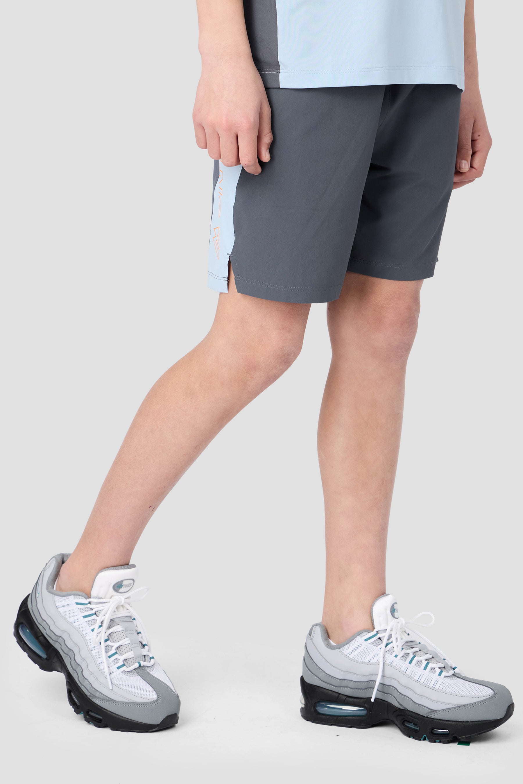 Boys Optic Short - Slate Grey/Summer Mist/Tangerine Glow