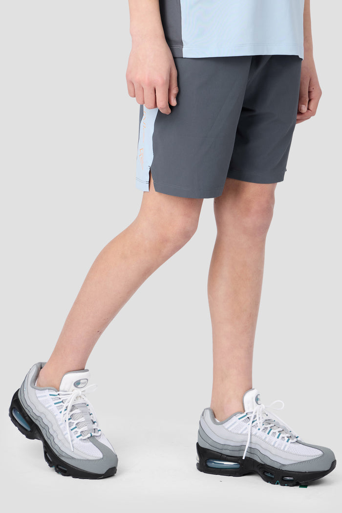 Boys Optic Short - Slate Grey/Summer Mist/Tangerine Glow