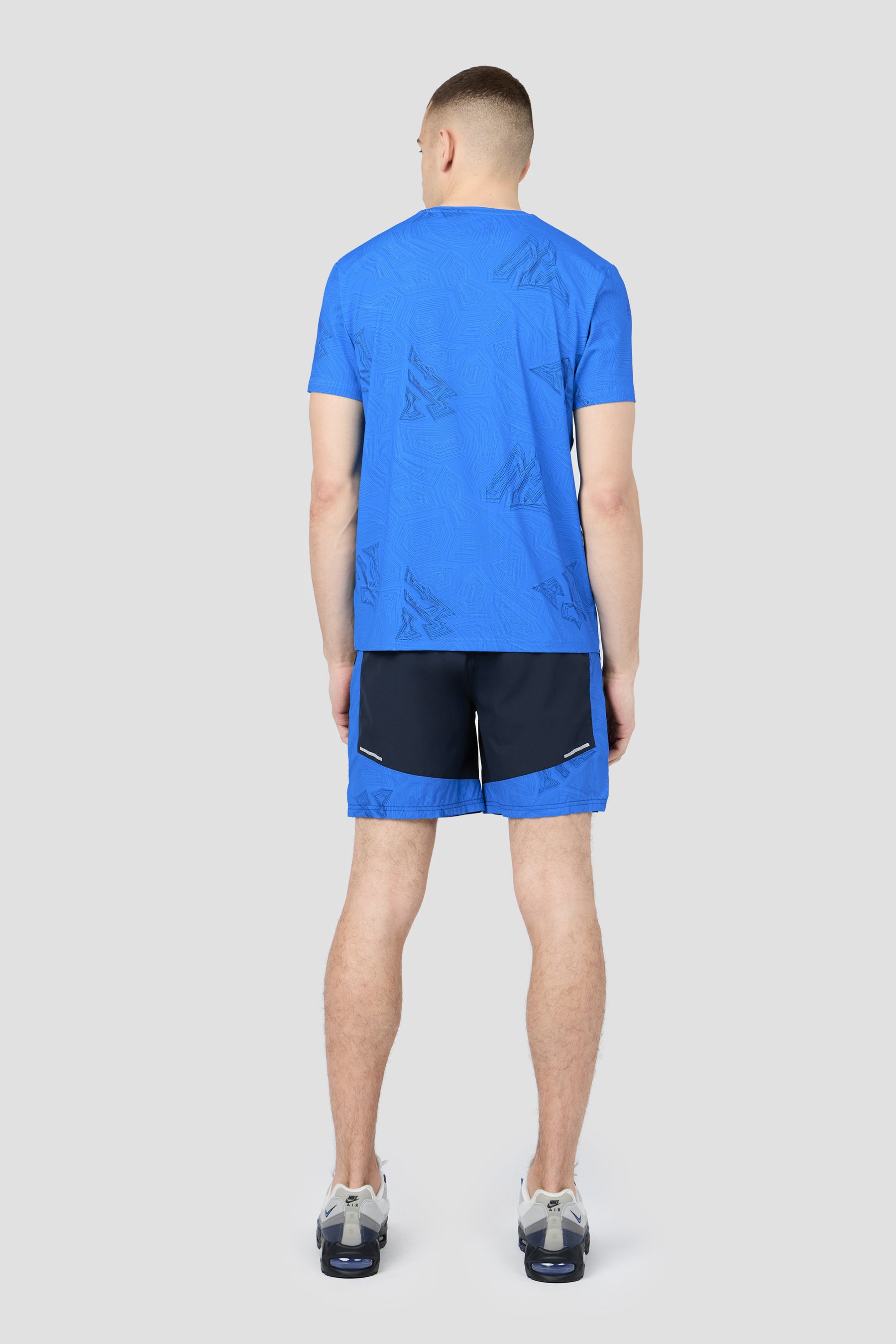 Geo M Print Short - Midnight Blue/Celestial Blue