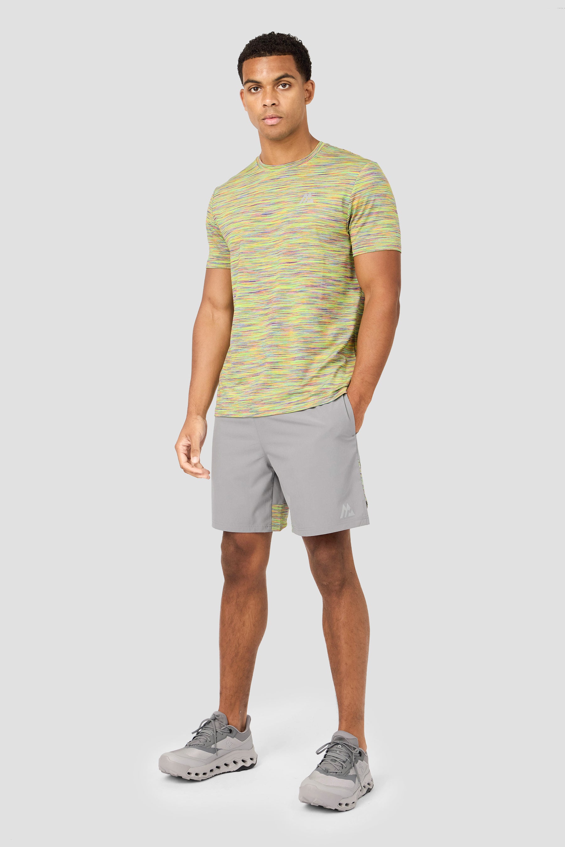 Trail Short - Grey/Orange/Yellow/Lilac
