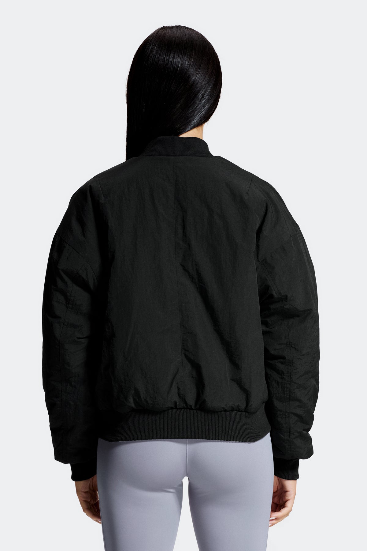 Gemini Reversible Bomber Jacket - Black/Grey Orchid