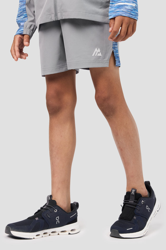 Boys Trail Panel Short - Blue/White