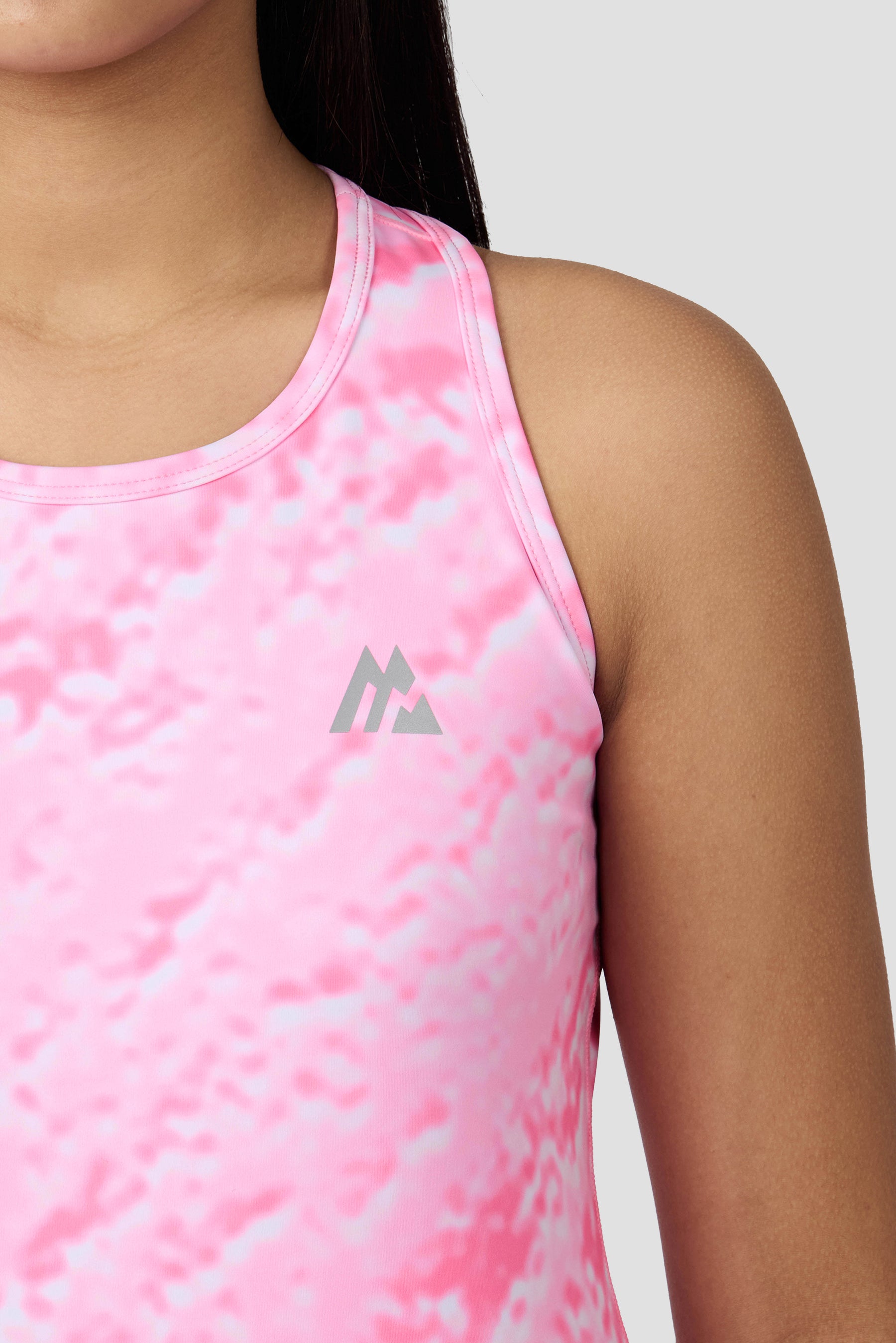 Girls Celeste Tank - Candy Floss/Fuchsia/White