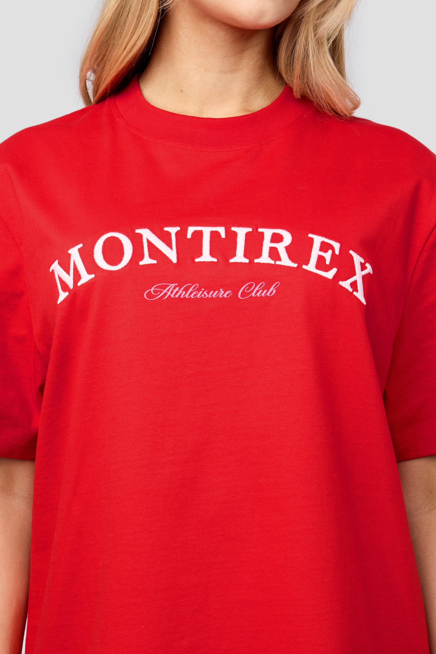 Athleisure Club T-Shirt - Poppy Red