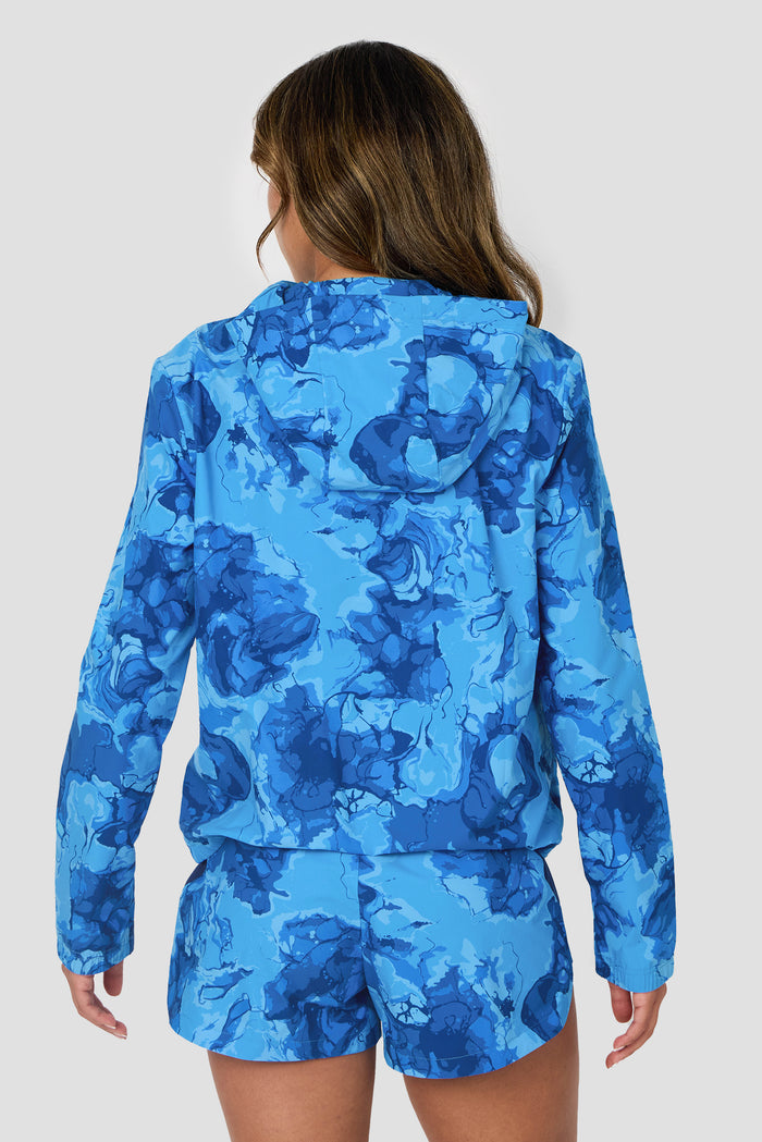 Fusion Print Windbreaker - Agency/Fira