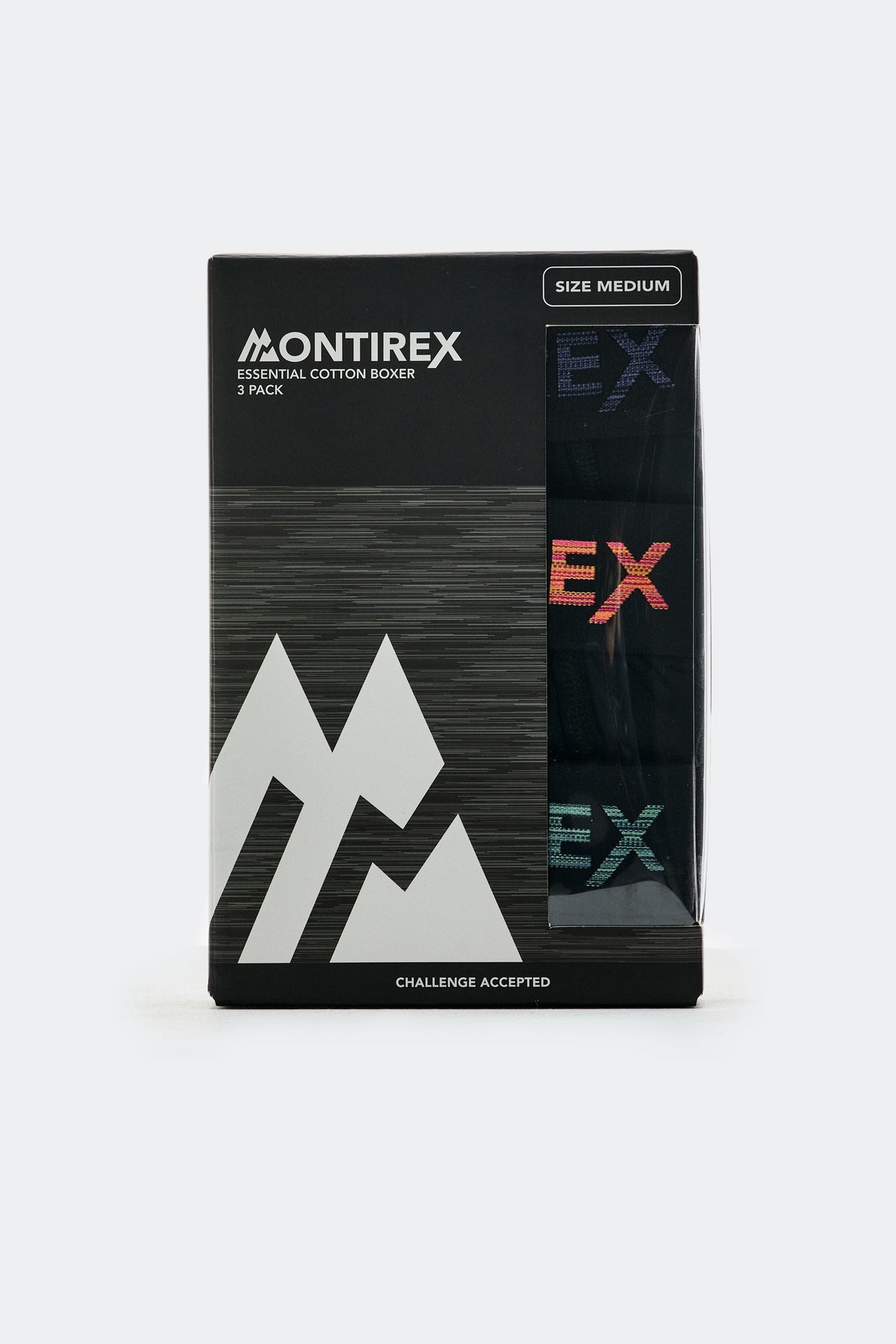 3 Pack Trail Boxer - Black/Cosmic Blue/Oxblood/Teal Night