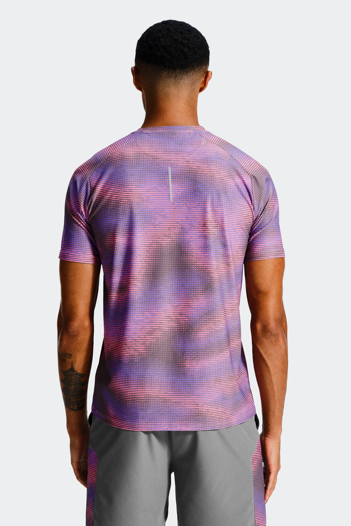 Haze T-Shirt - Cement Grey/Electric Purple/Mauve Pink