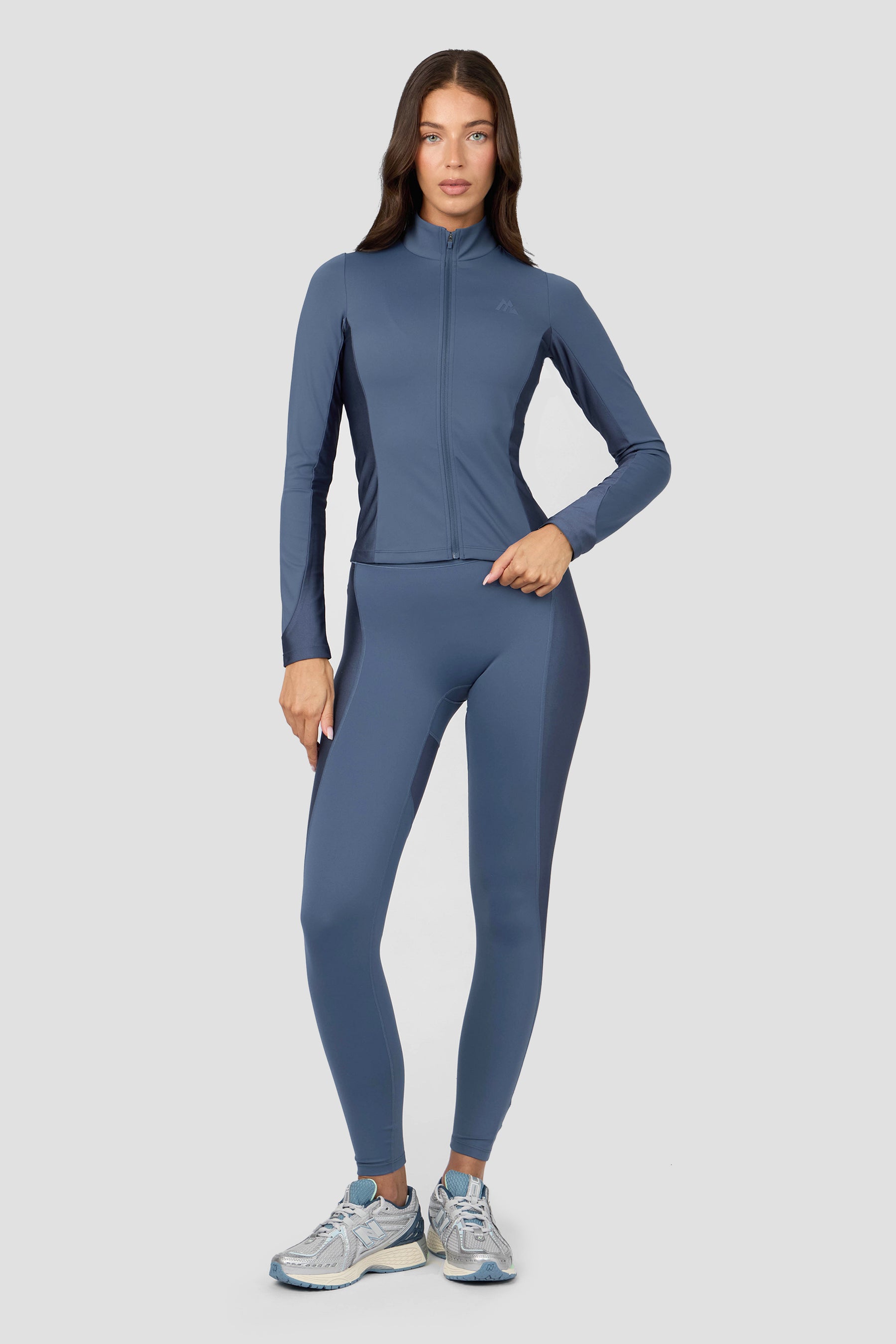 Luna Full Zip - Greyed Indigo