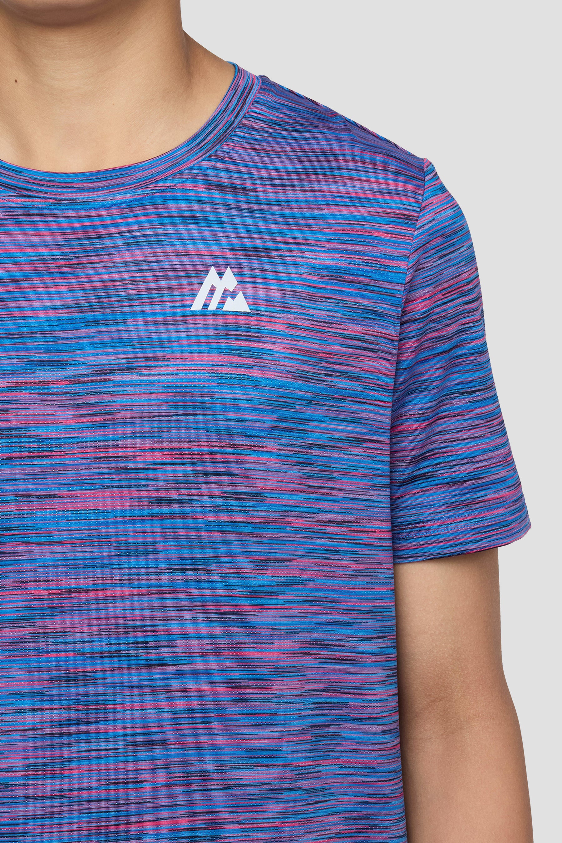 Boys Trail T-Shirt - Blue/Navy/Pink