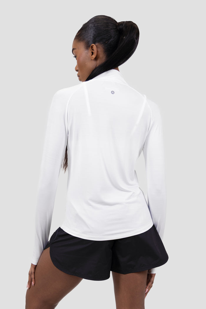 Breathe 1/4 Zip - White