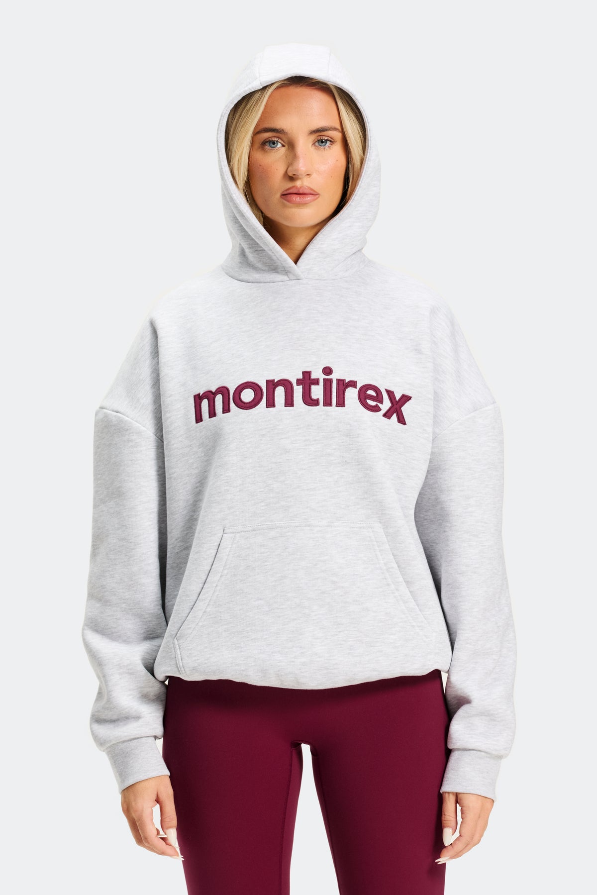Wordmark Hood - Grey Marl